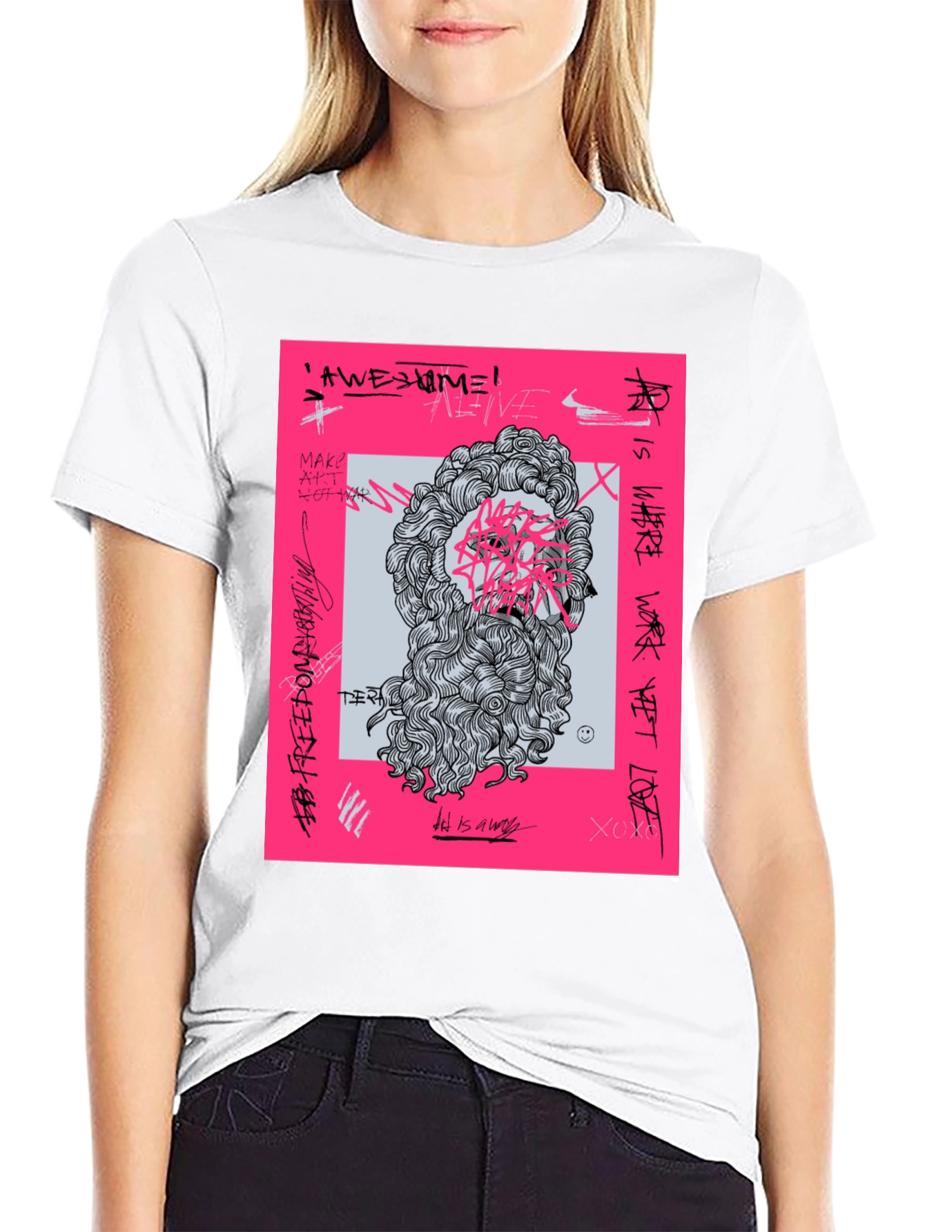 Graffiti Art Tee - Modern Streetwear T-Shirt