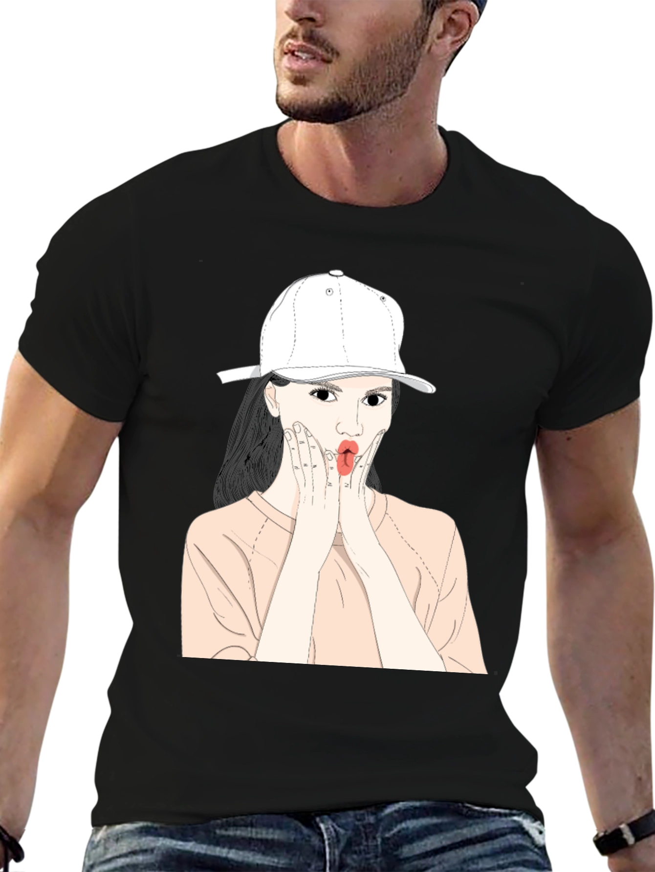 Fun Cartoon Girl Graphic Tee