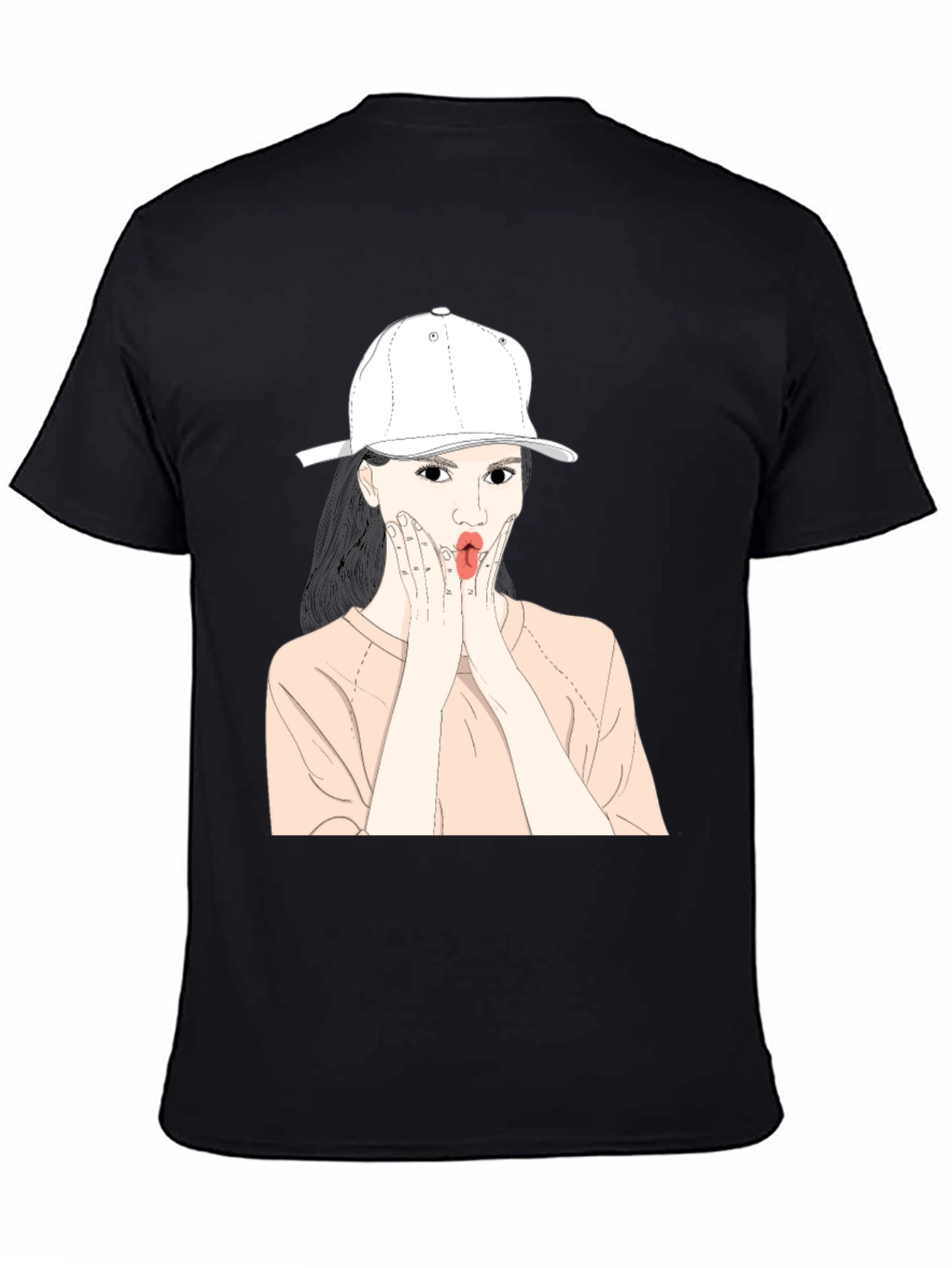 Fun Cartoon Girl Graphic Tee