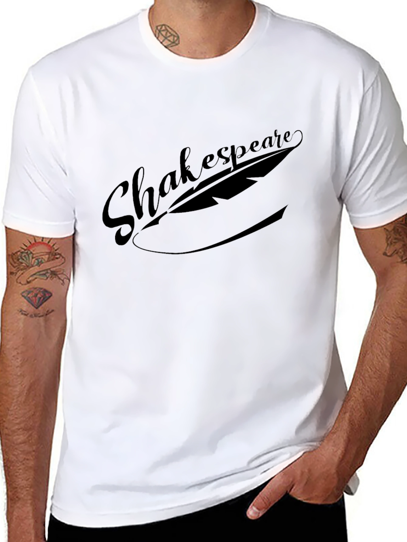 Shakespeare Quill Black T-Shirt