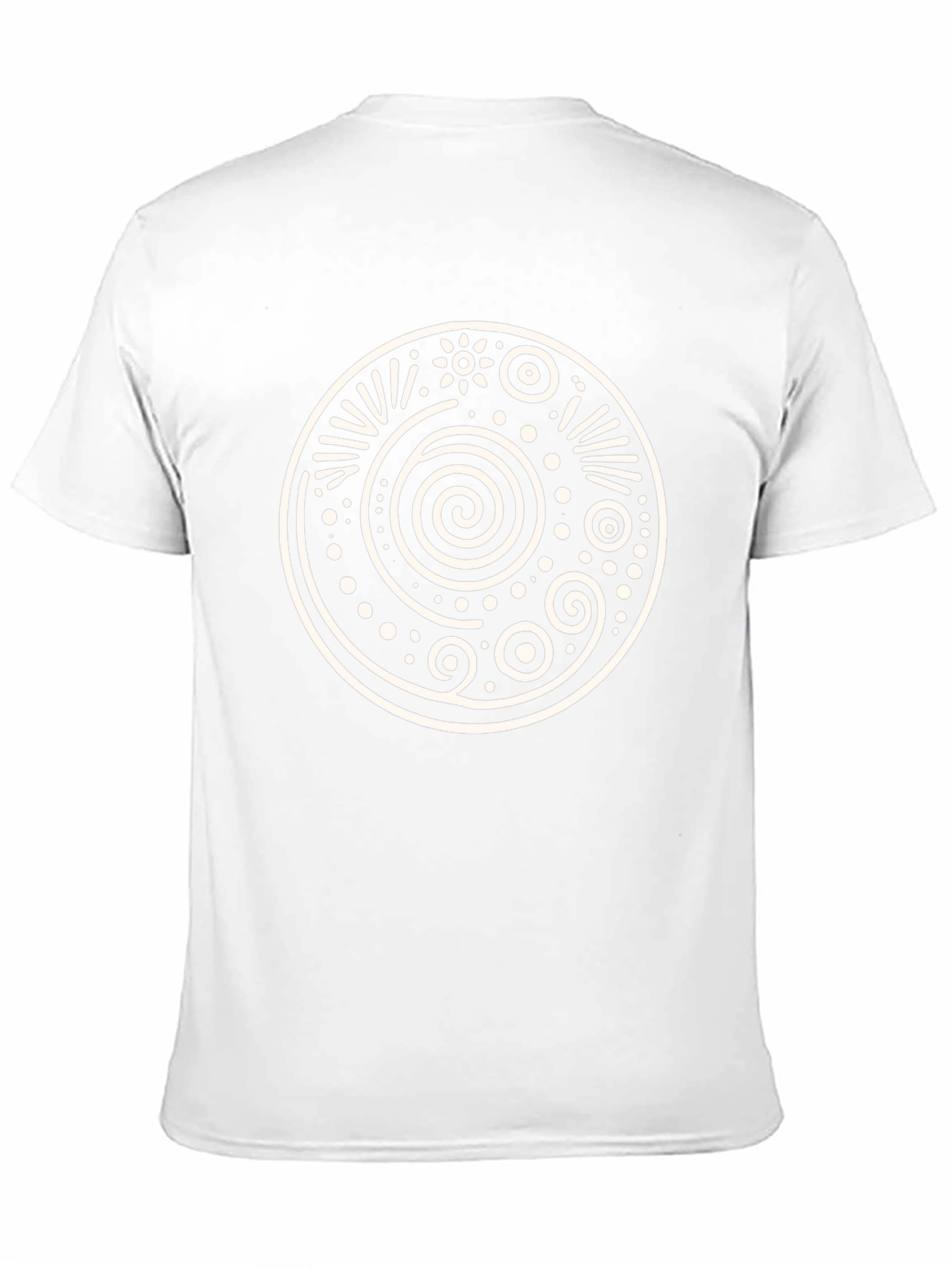 Tribal Circle Graphic Tee - Black Cotton Comfort