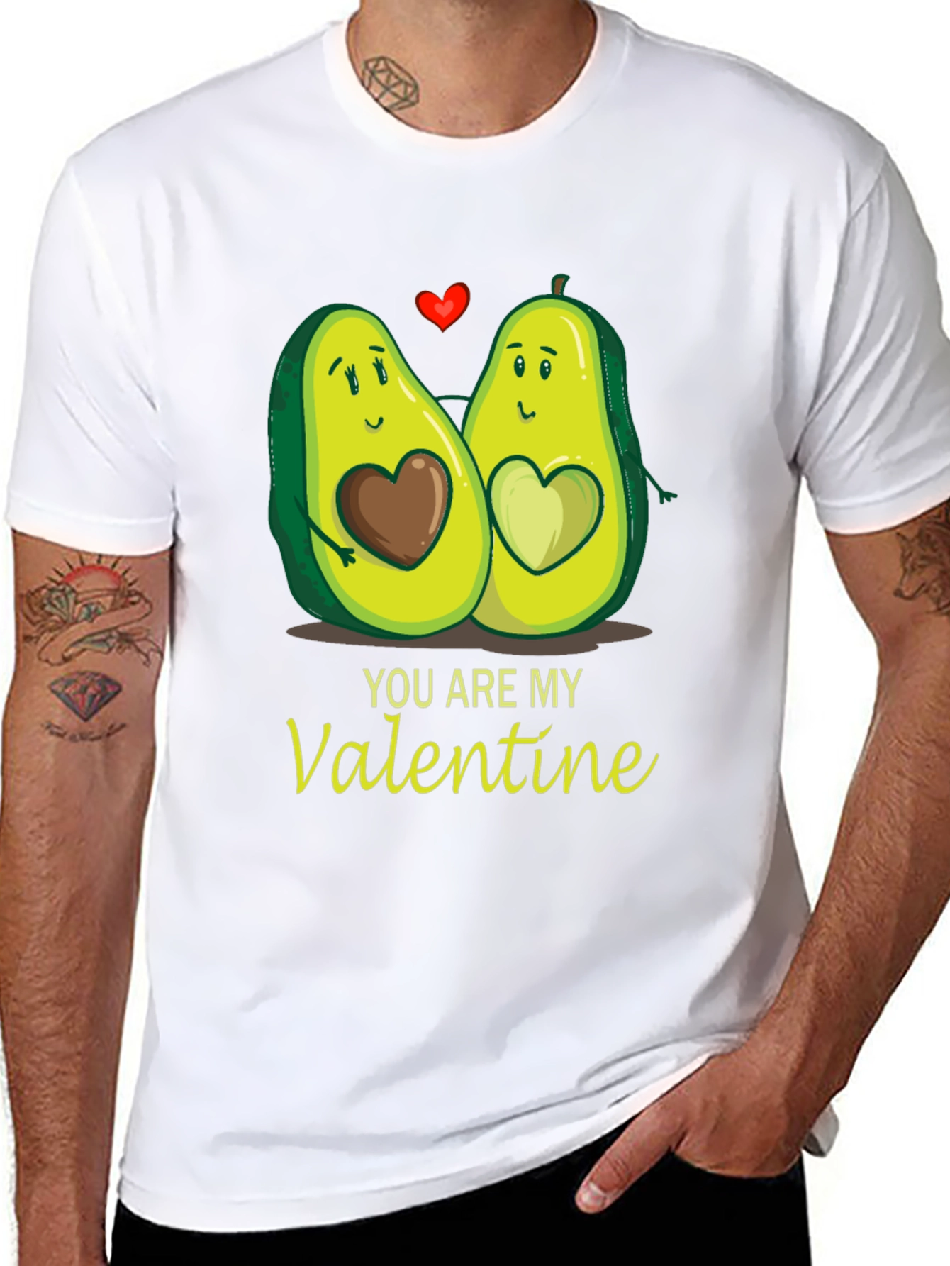 Avocado Valentines Day T-Shirt - You Are My Valentine