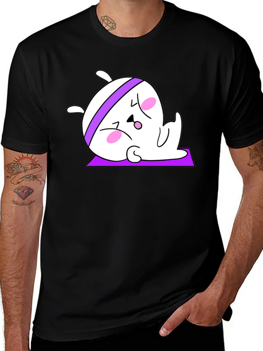 Yoga Bunny Black T-Shirt