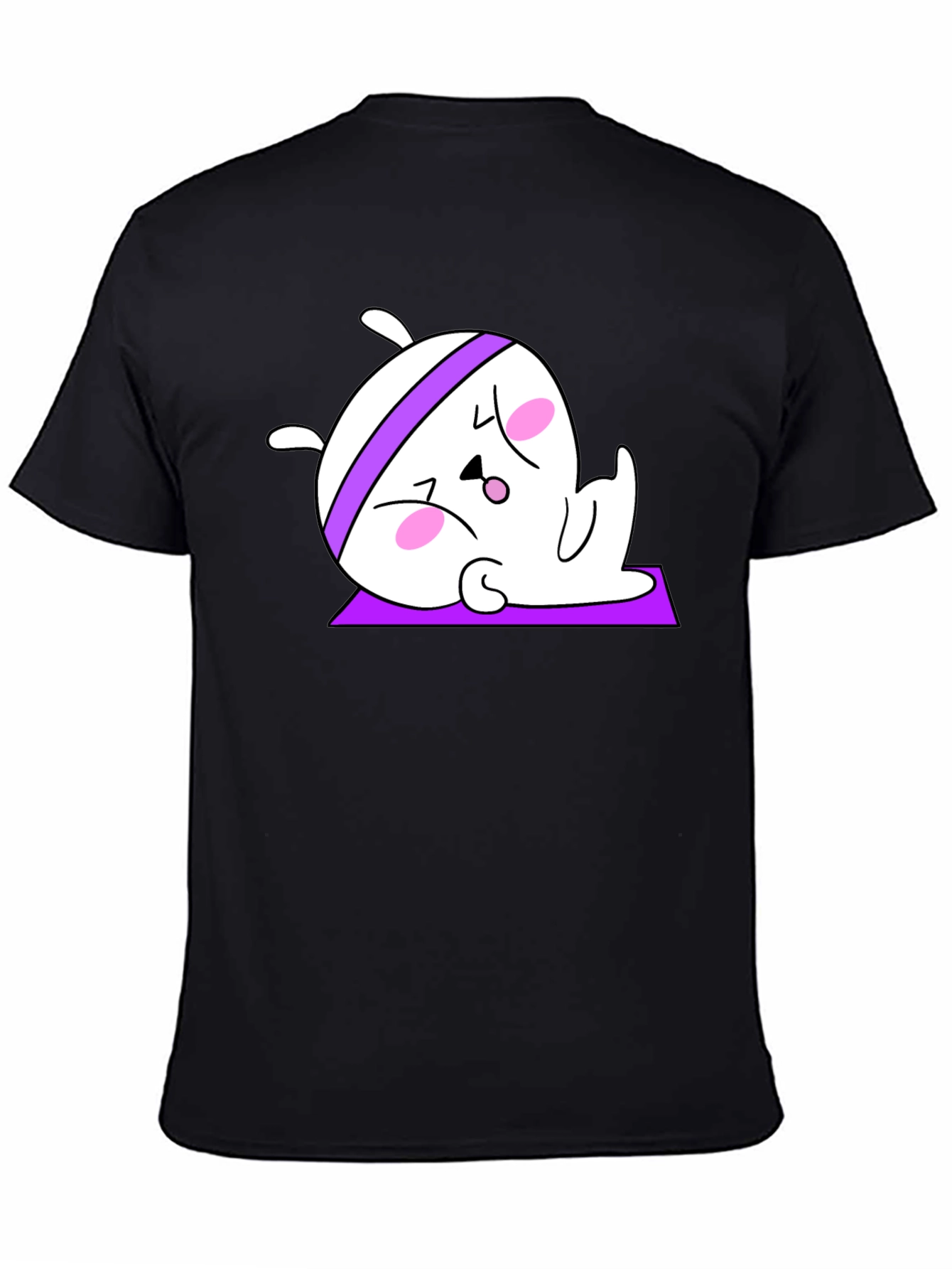 Yoga Bunny Black T-Shirt