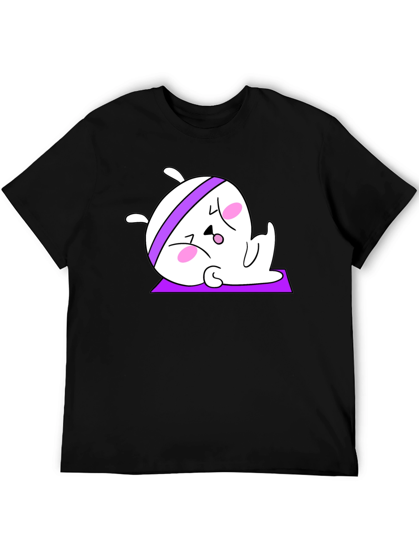 Yoga Bunny Black T-Shirt