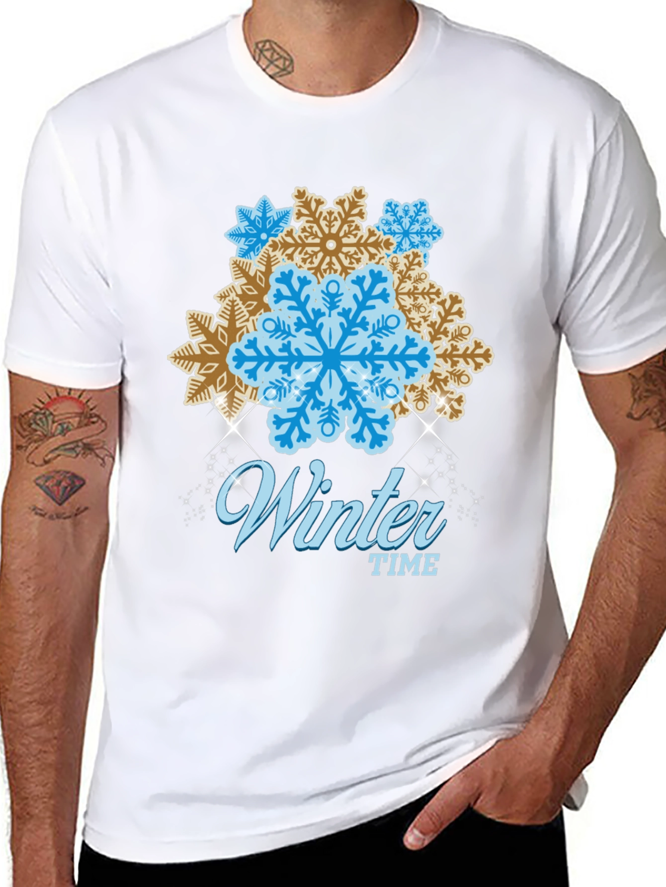 Winter Time Snowflake Graphic Tee