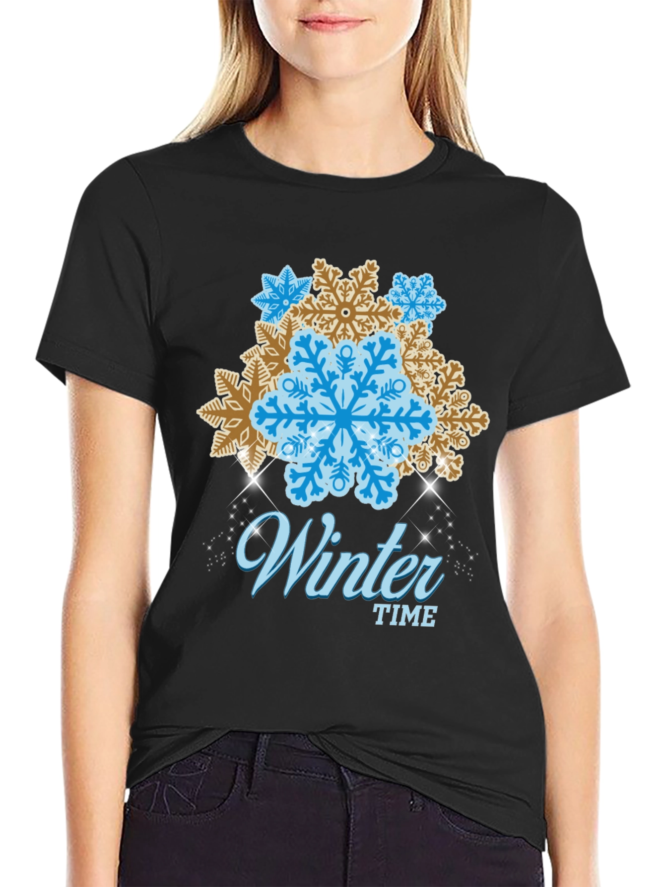 Winter Time Snowflake Graphic Tee