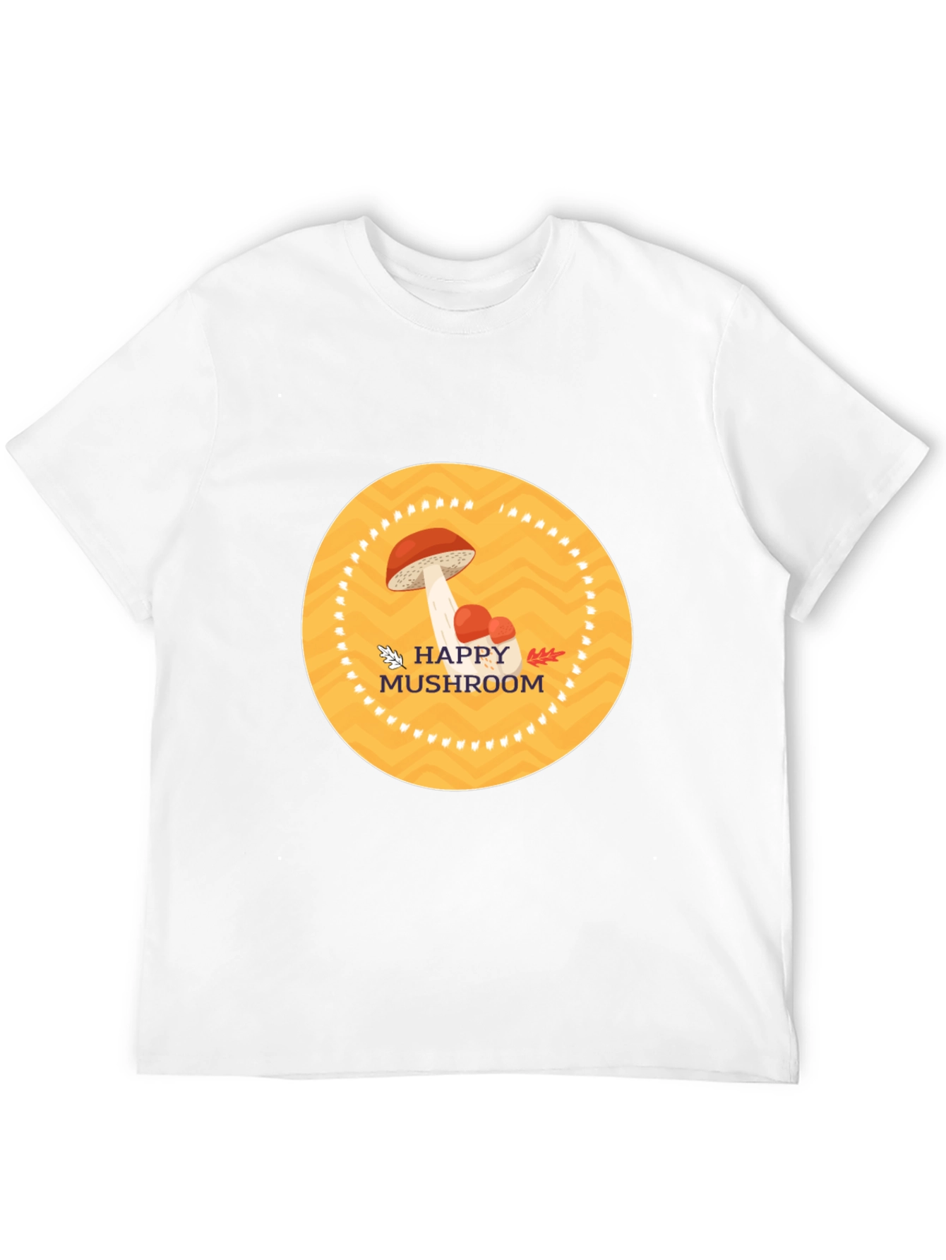 Happy Mushroom Graphic Tee - Stylish Comfort