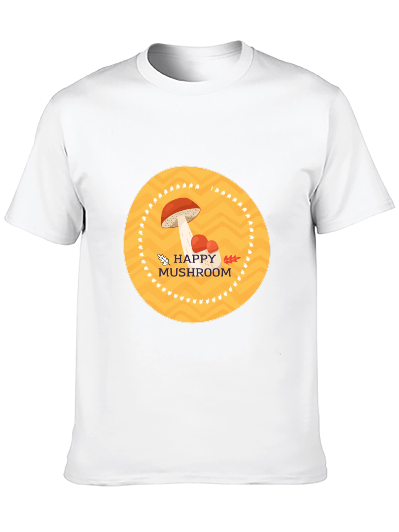 Happy Mushroom Graphic Tee - Stylish Comfort