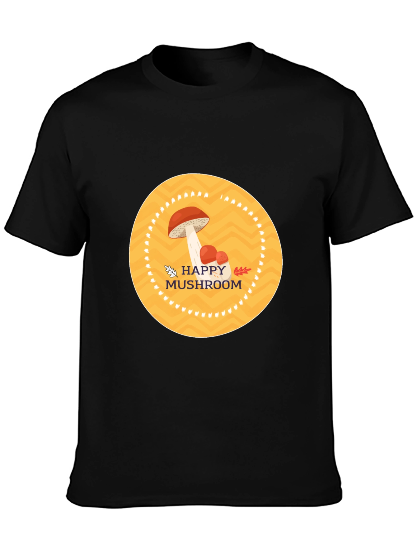 Happy Mushroom Graphic Tee - Stylish Comfort