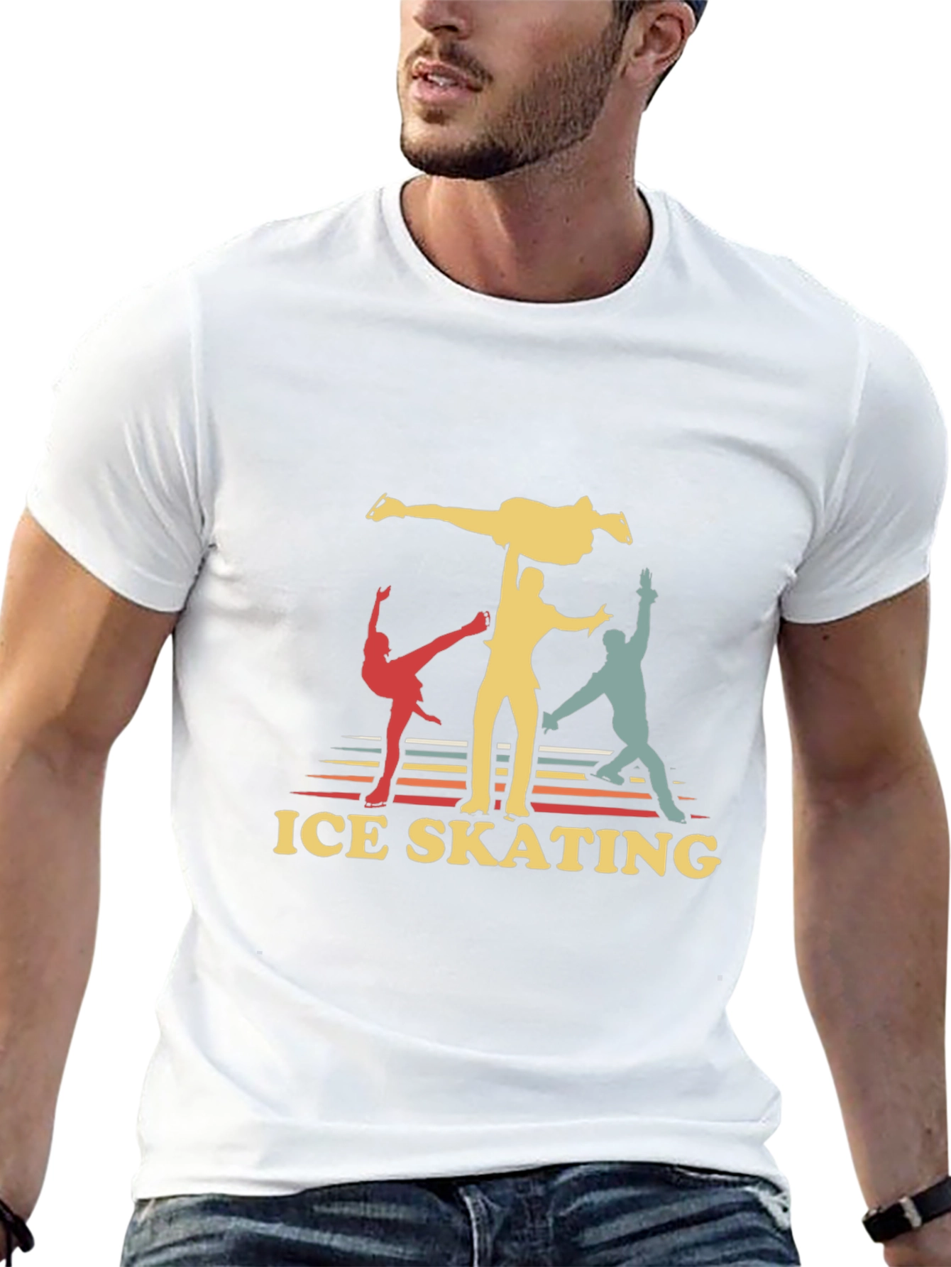 Retro Ice Skating Graphic Tee