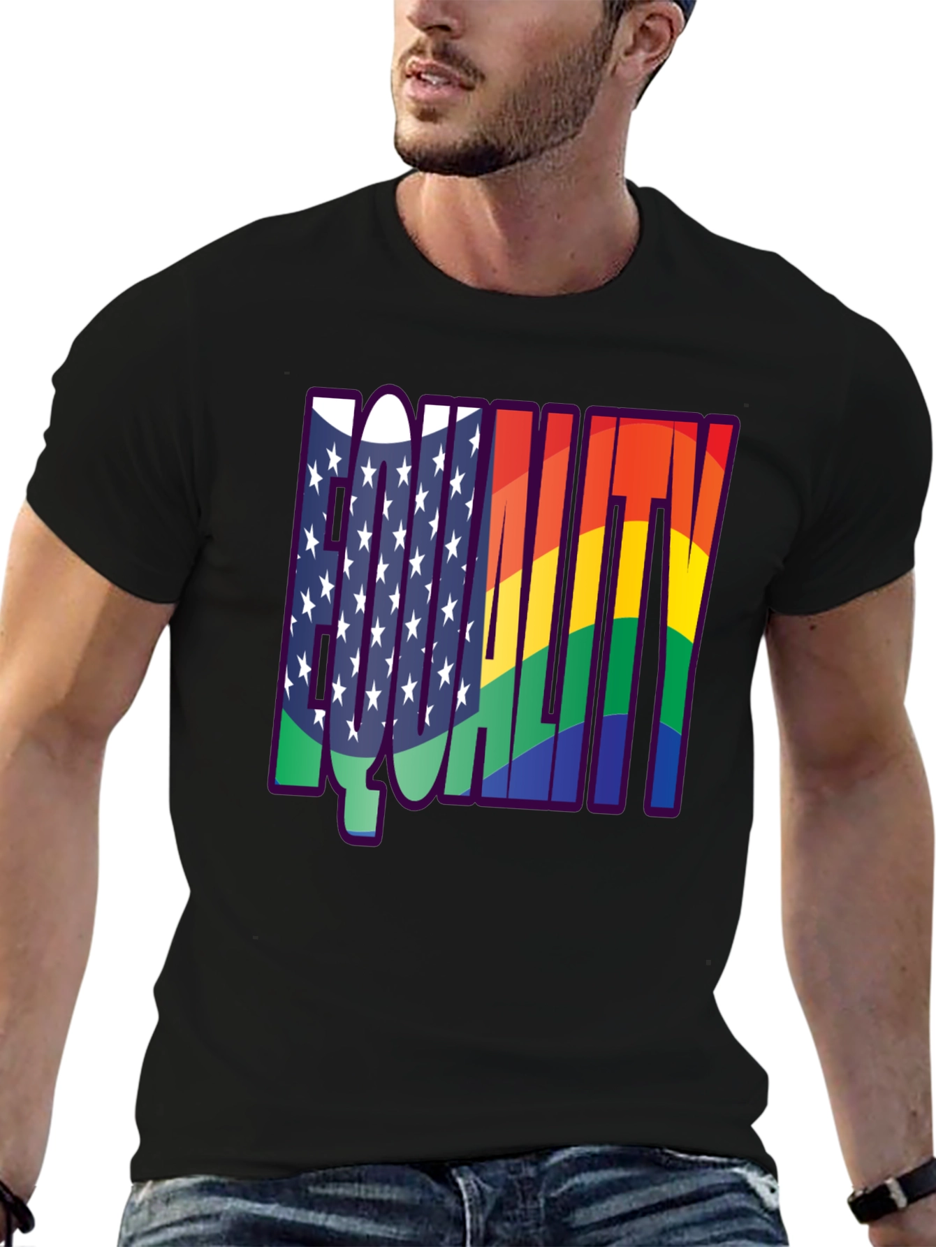 Equality Rainbow Flag T-Shirt - Pride & Justice