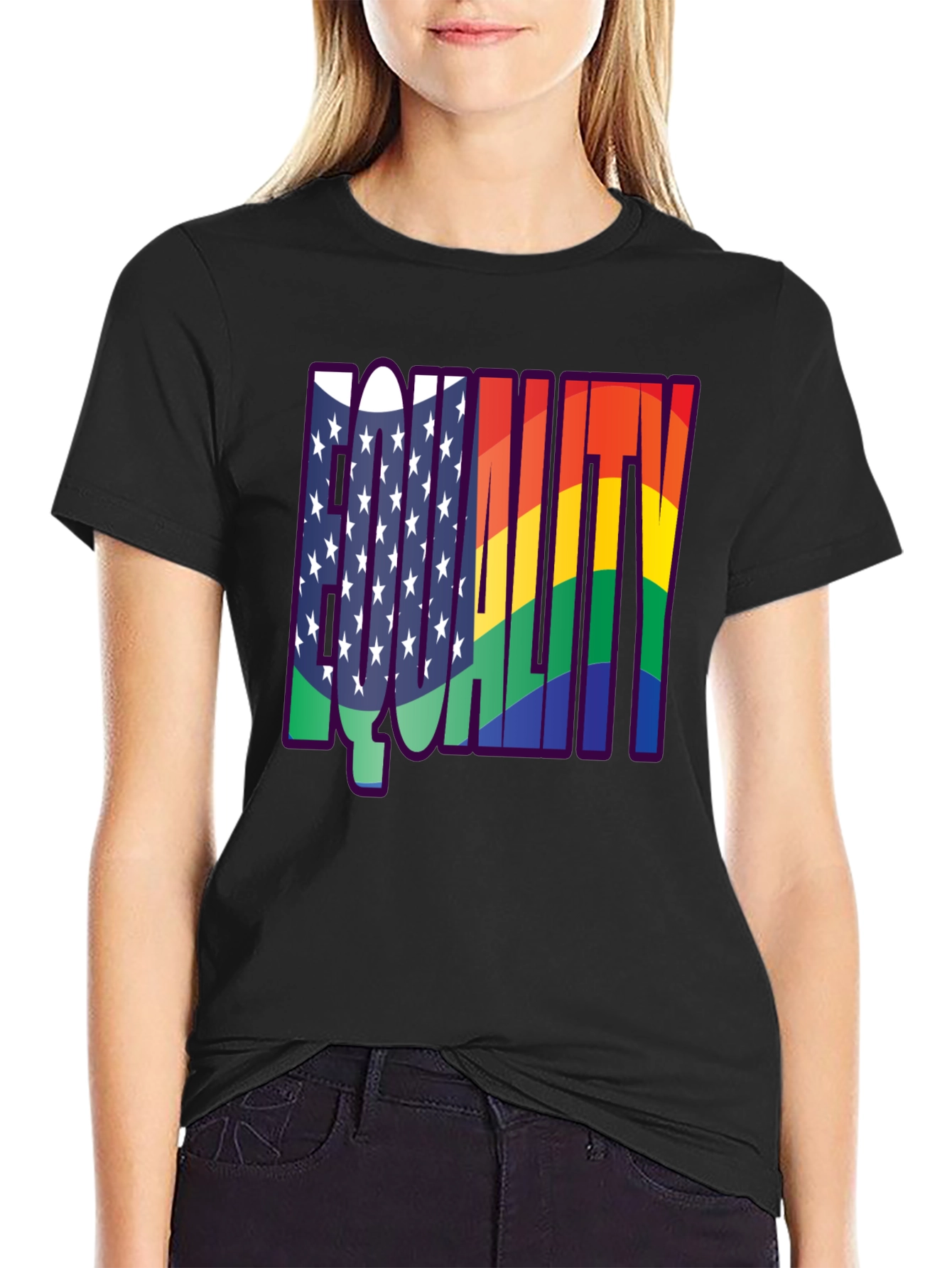 Equality Rainbow Flag T-Shirt - Pride & Justice