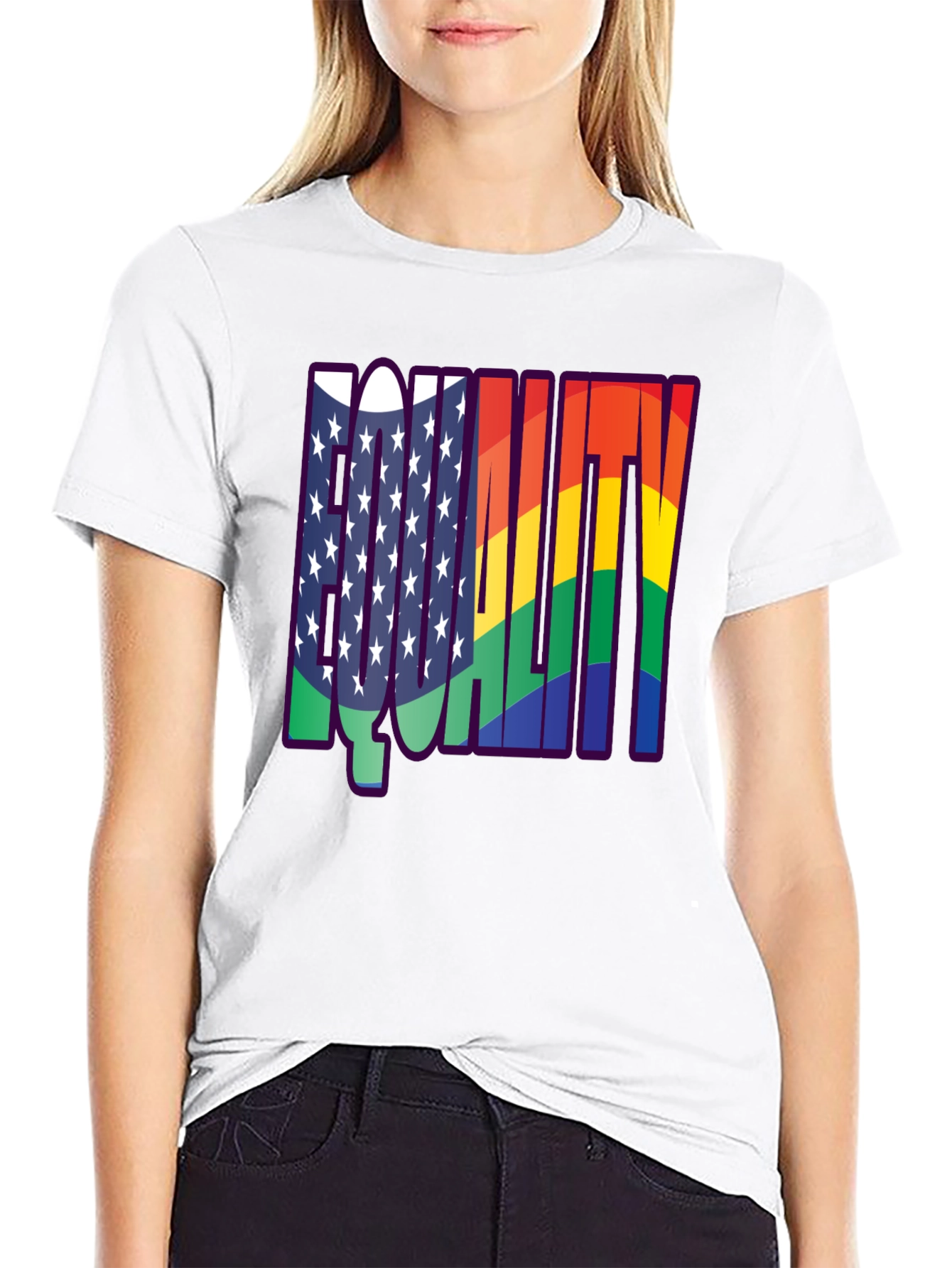 Equality Rainbow Flag T-Shirt - Pride & Justice