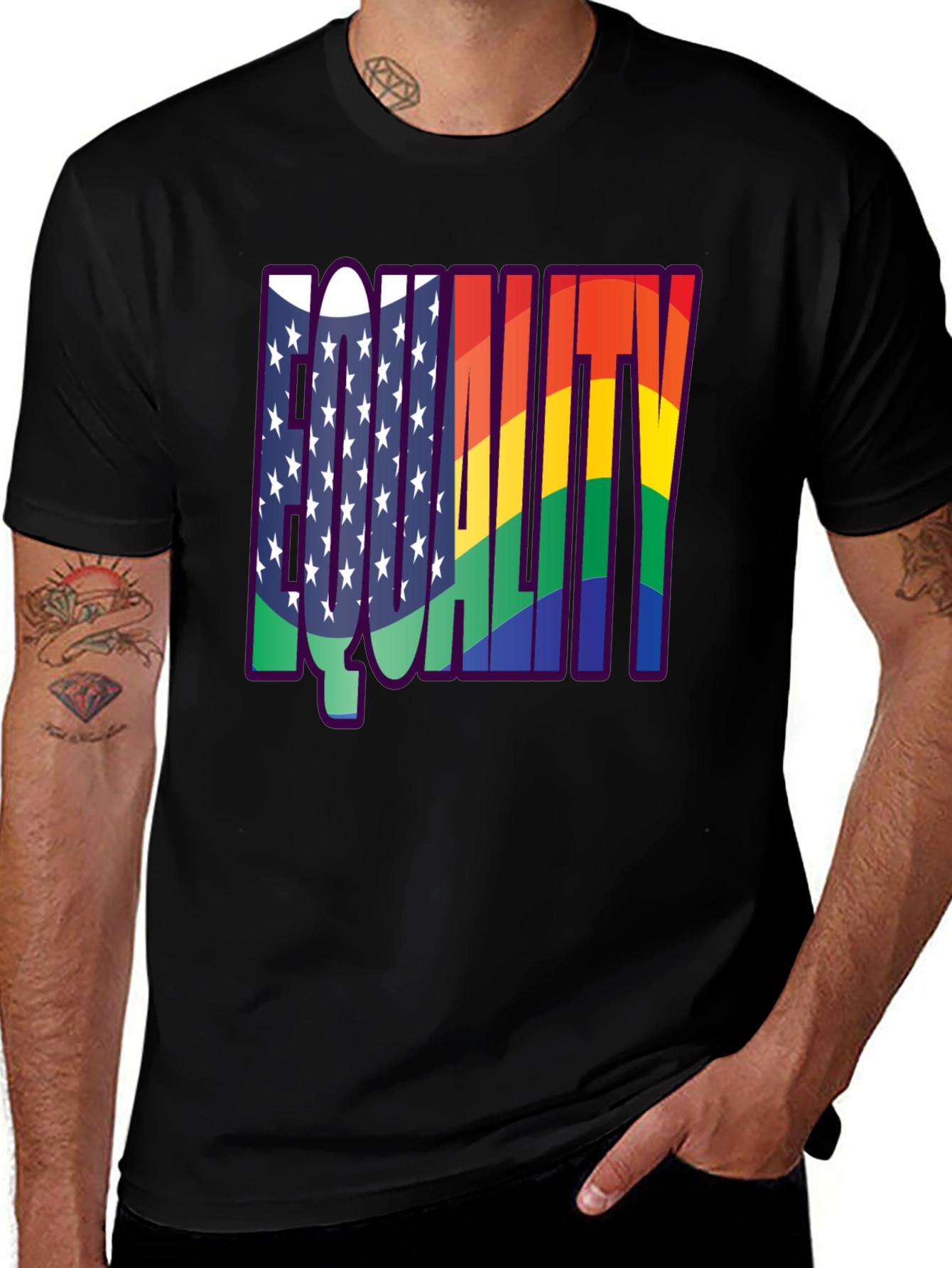 Equality Rainbow Flag T-Shirt - Pride & Justice