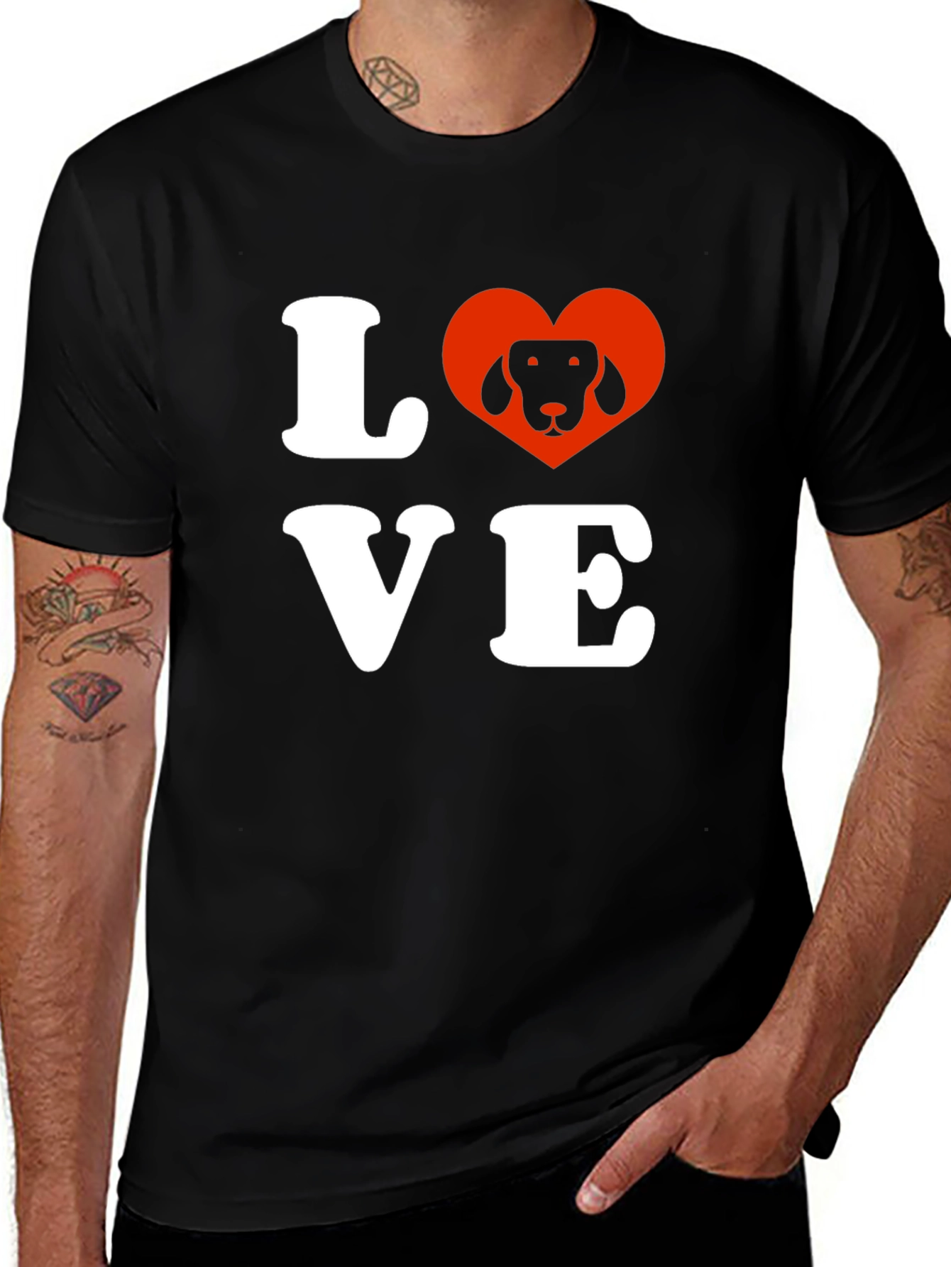 Love Dog T-Shirt - Cute Pet Lover Tee