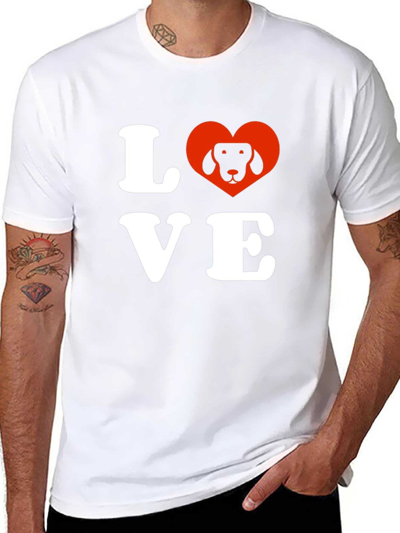 Love Dog T-Shirt - Cute Pet Lover Tee