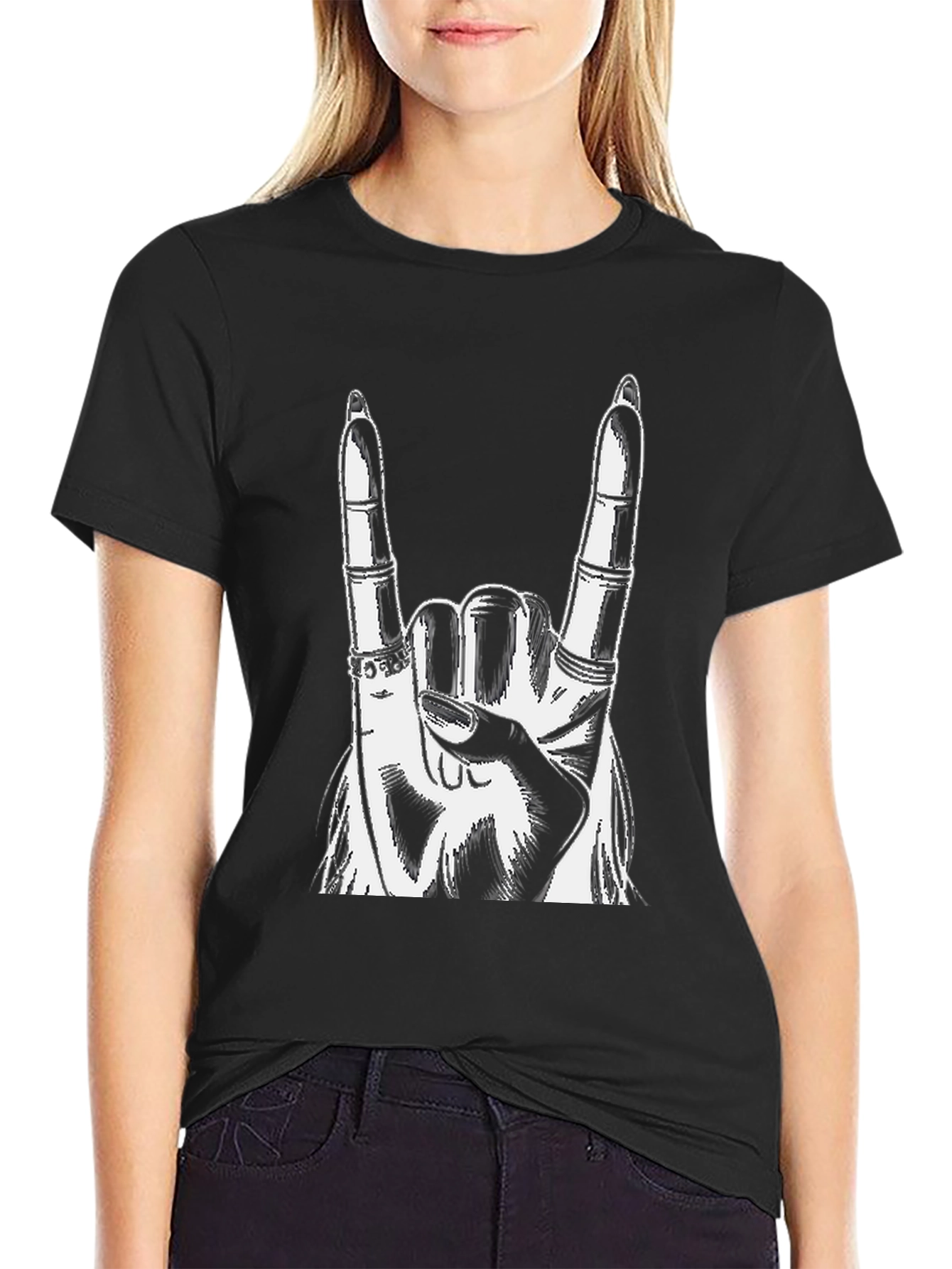 Rock On Hand Graphic Tee