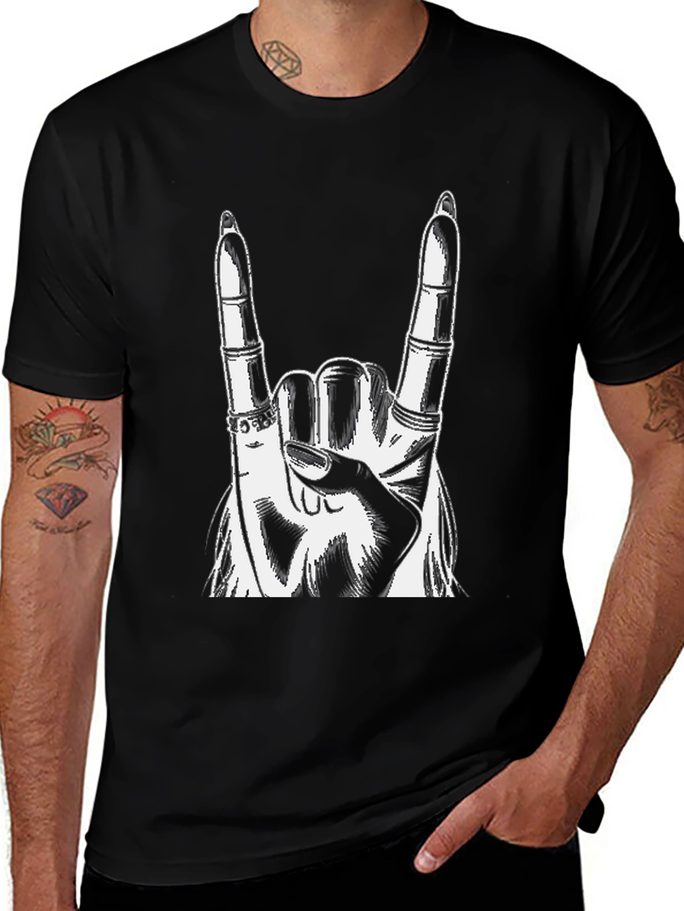 Rock On Hand Graphic Tee