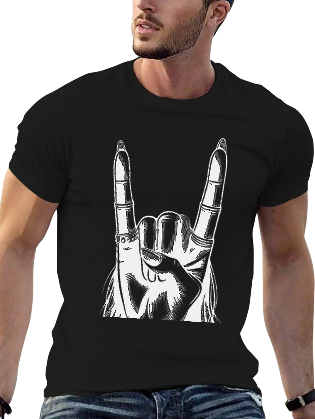 Rock On Hand Graphic Tee