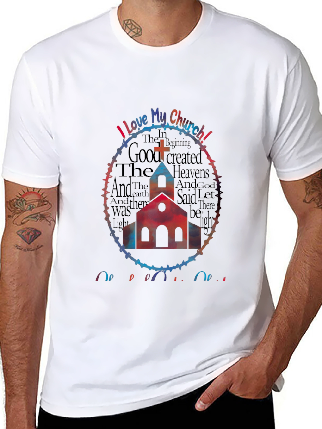 I Love My Church Graphic Tee