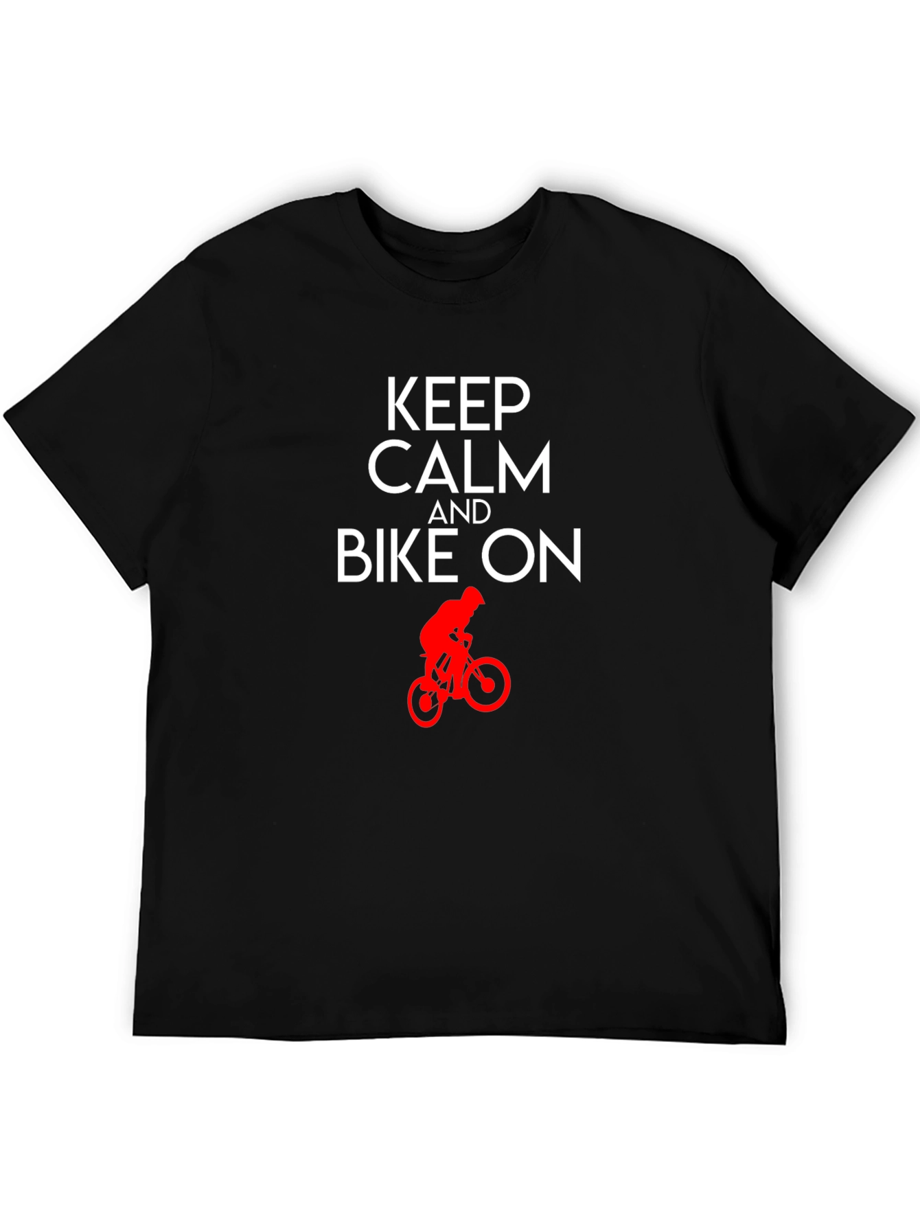 Keep Calm and Bike On T-Shirt