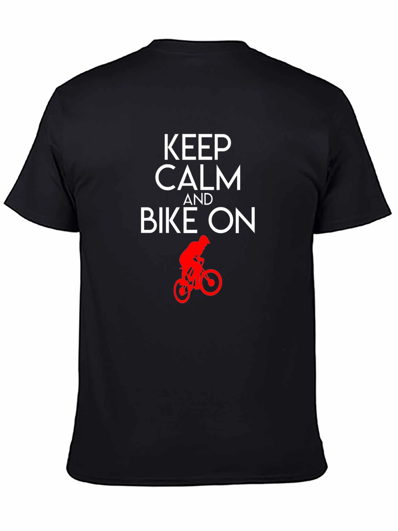Keep Calm and Bike On T-Shirt