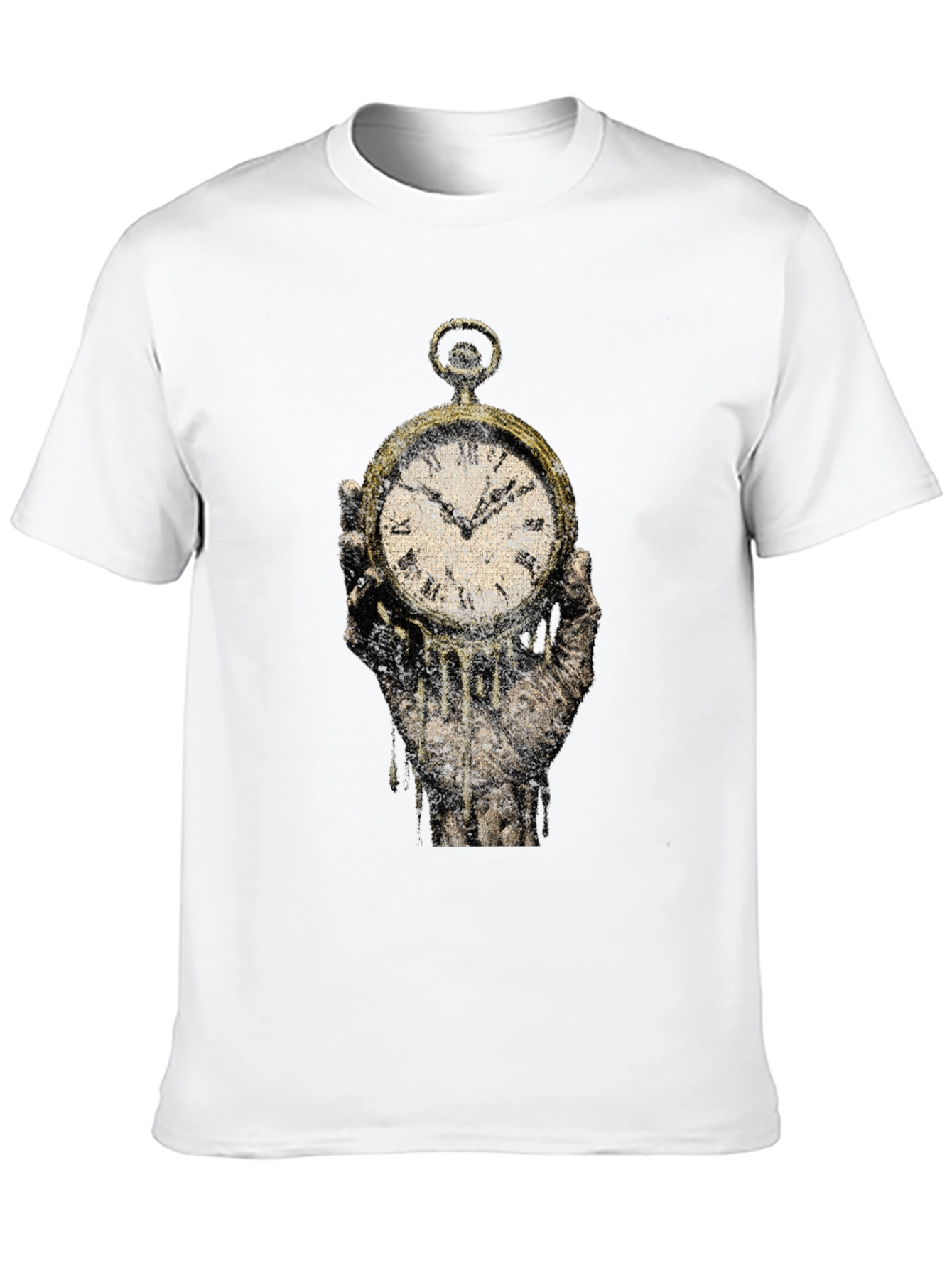 Melting Clock Graphic Tee - Time is Fleeting