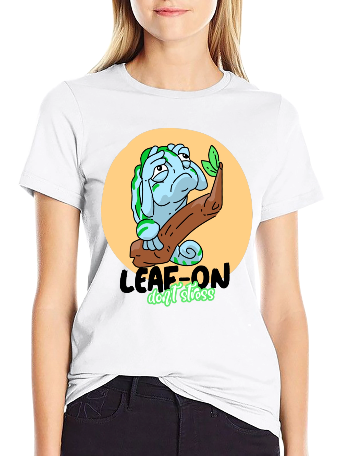 Leaf-On Dont Stress Graphic T-Shirt