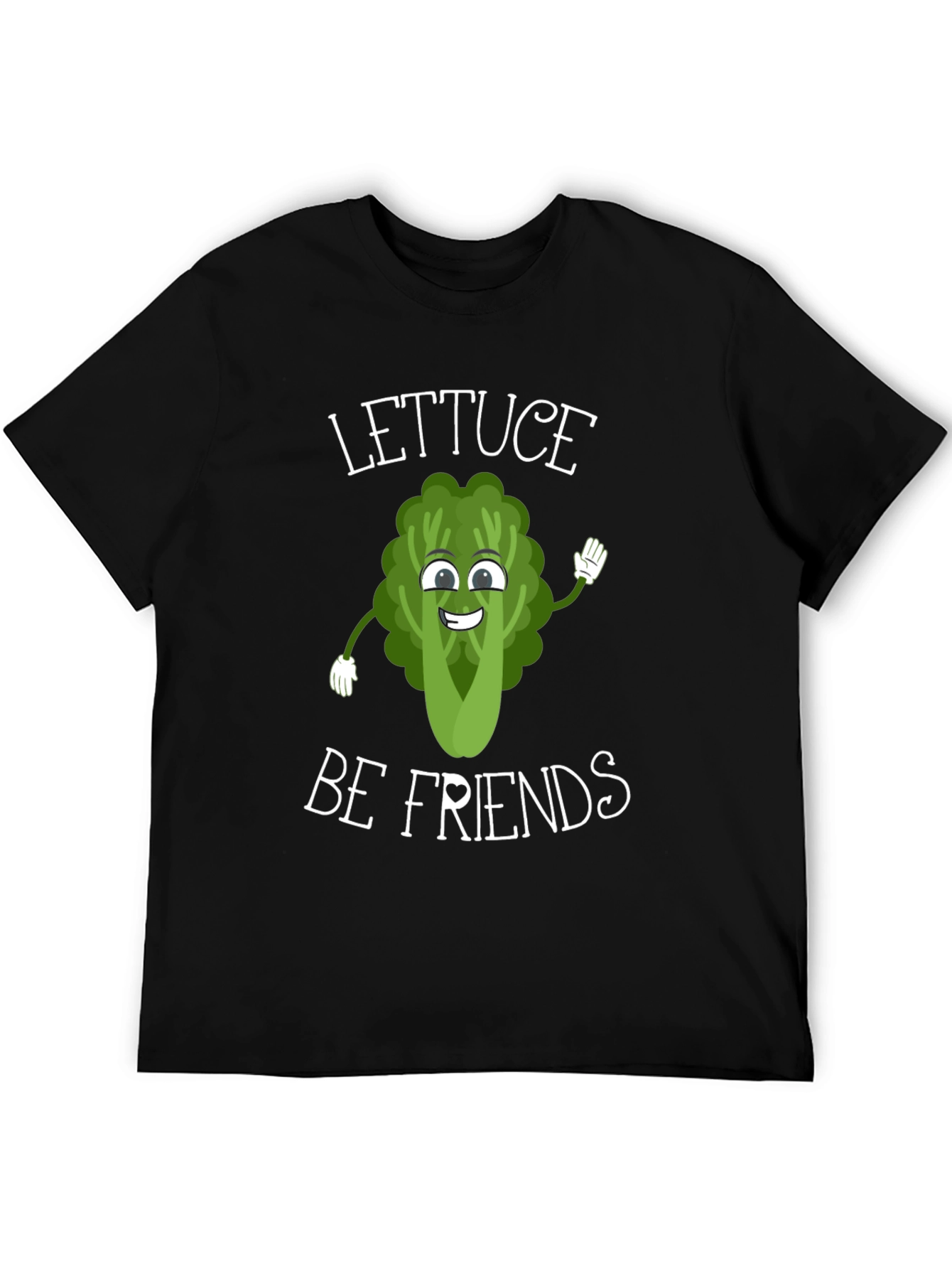 Lettuce Be Friends Graphic T-Shirt - Funny Vegan Tee