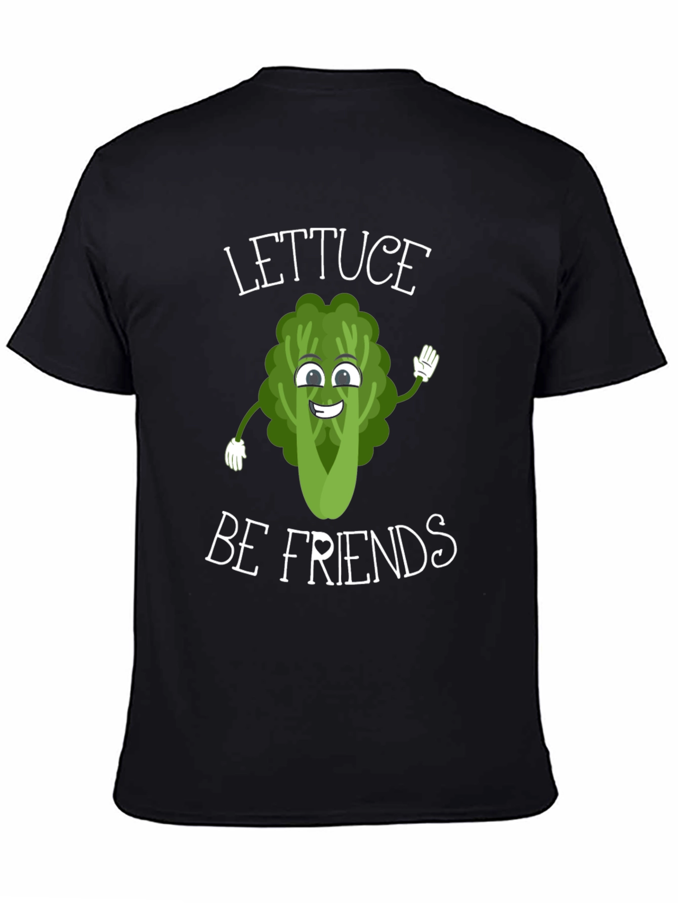Lettuce Be Friends Graphic T-Shirt - Funny Vegan Tee