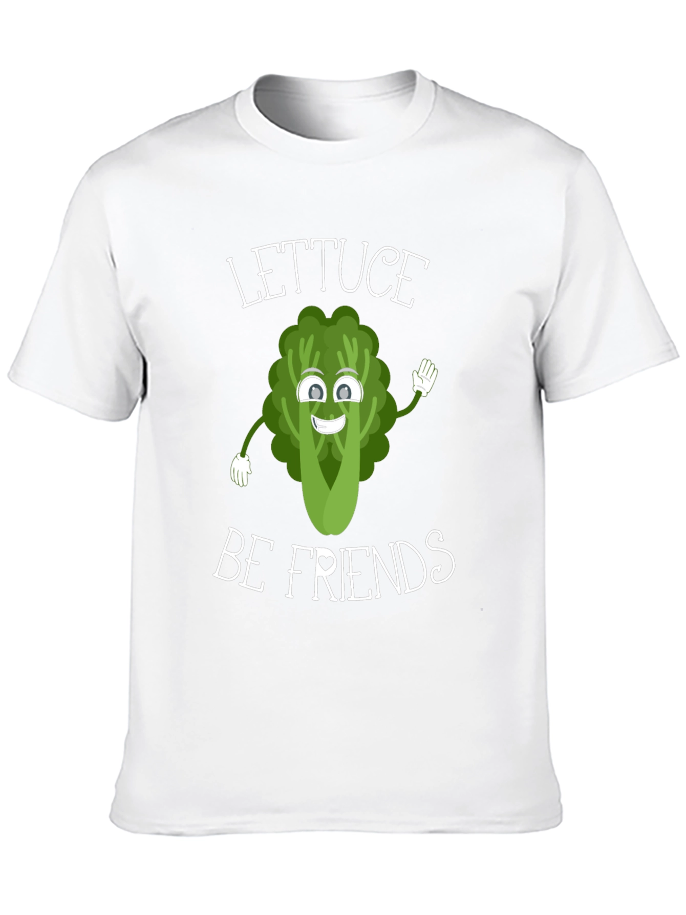 Lettuce Be Friends Graphic T-Shirt - Funny Vegan Tee
