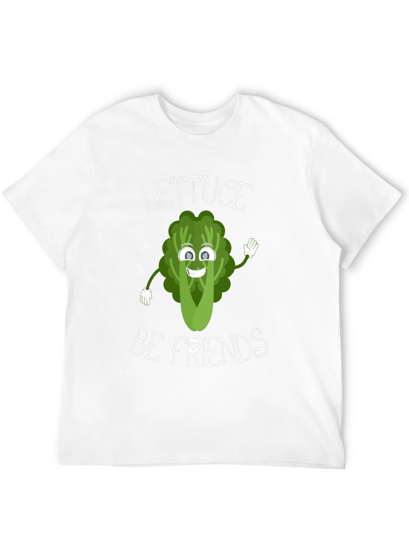 Lettuce Be Friends Graphic T-Shirt - Funny Vegan Tee