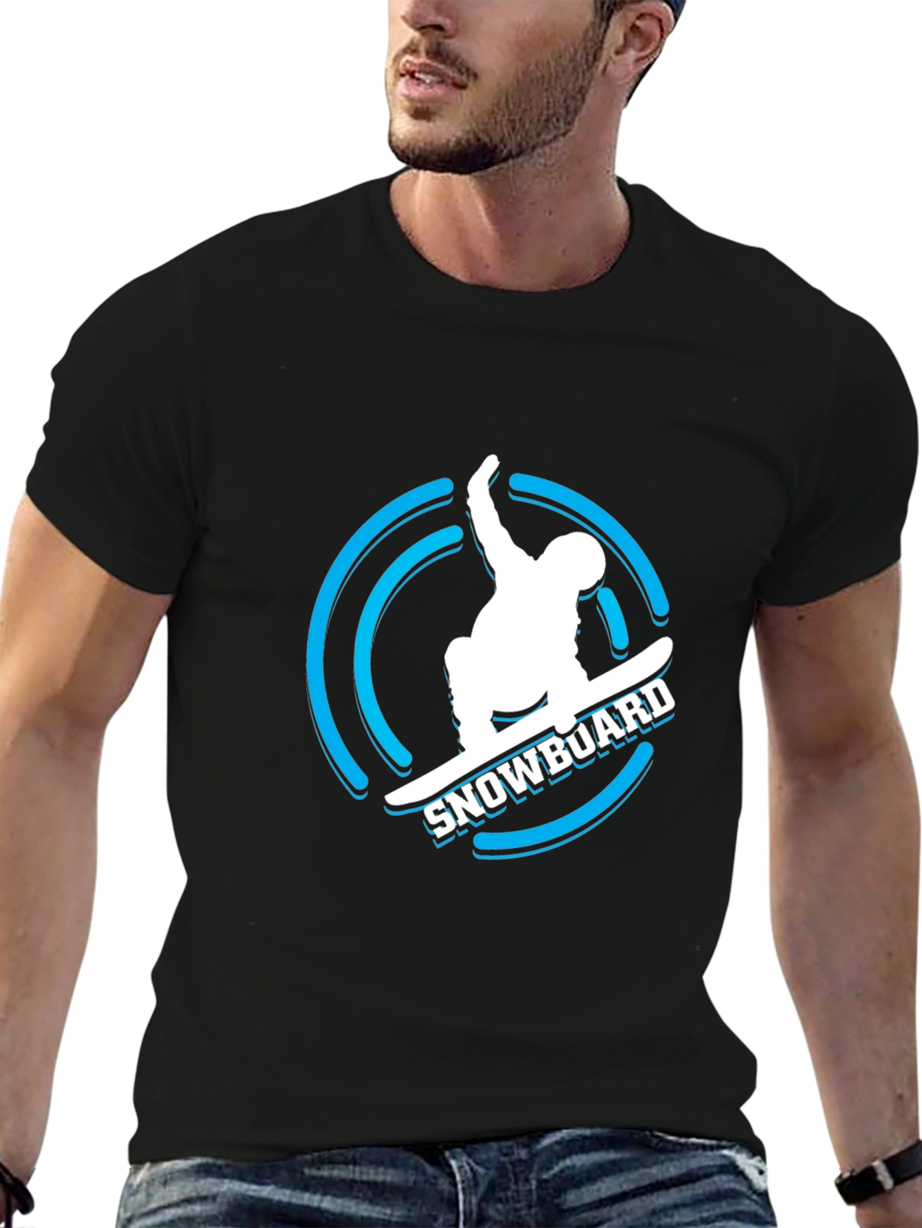 Cool Snowboard Graphic T-Shirt