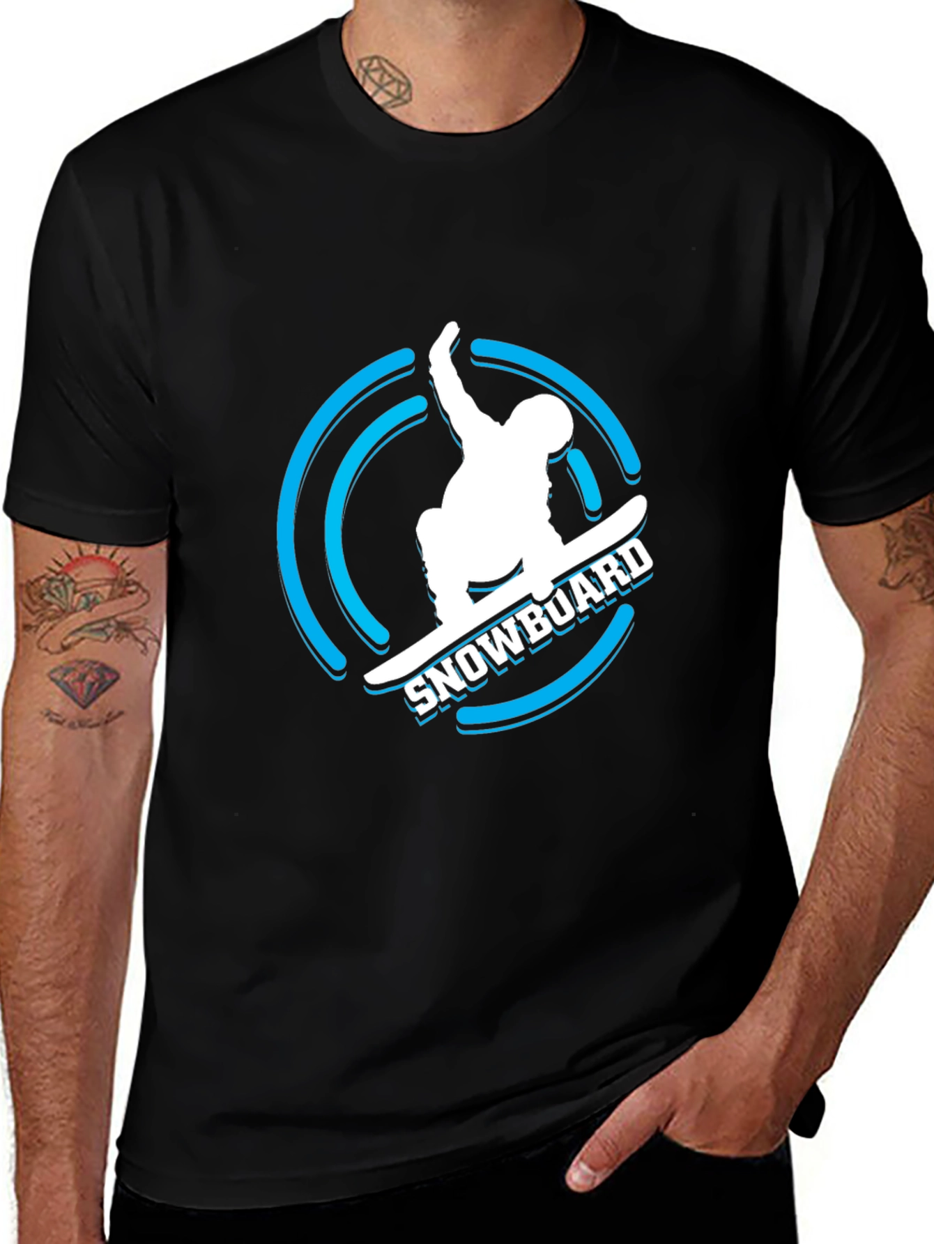 Cool Snowboard Graphic T-Shirt