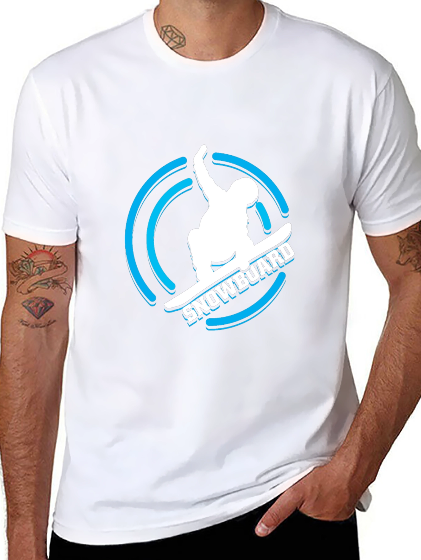 Cool Snowboard Graphic T-Shirt