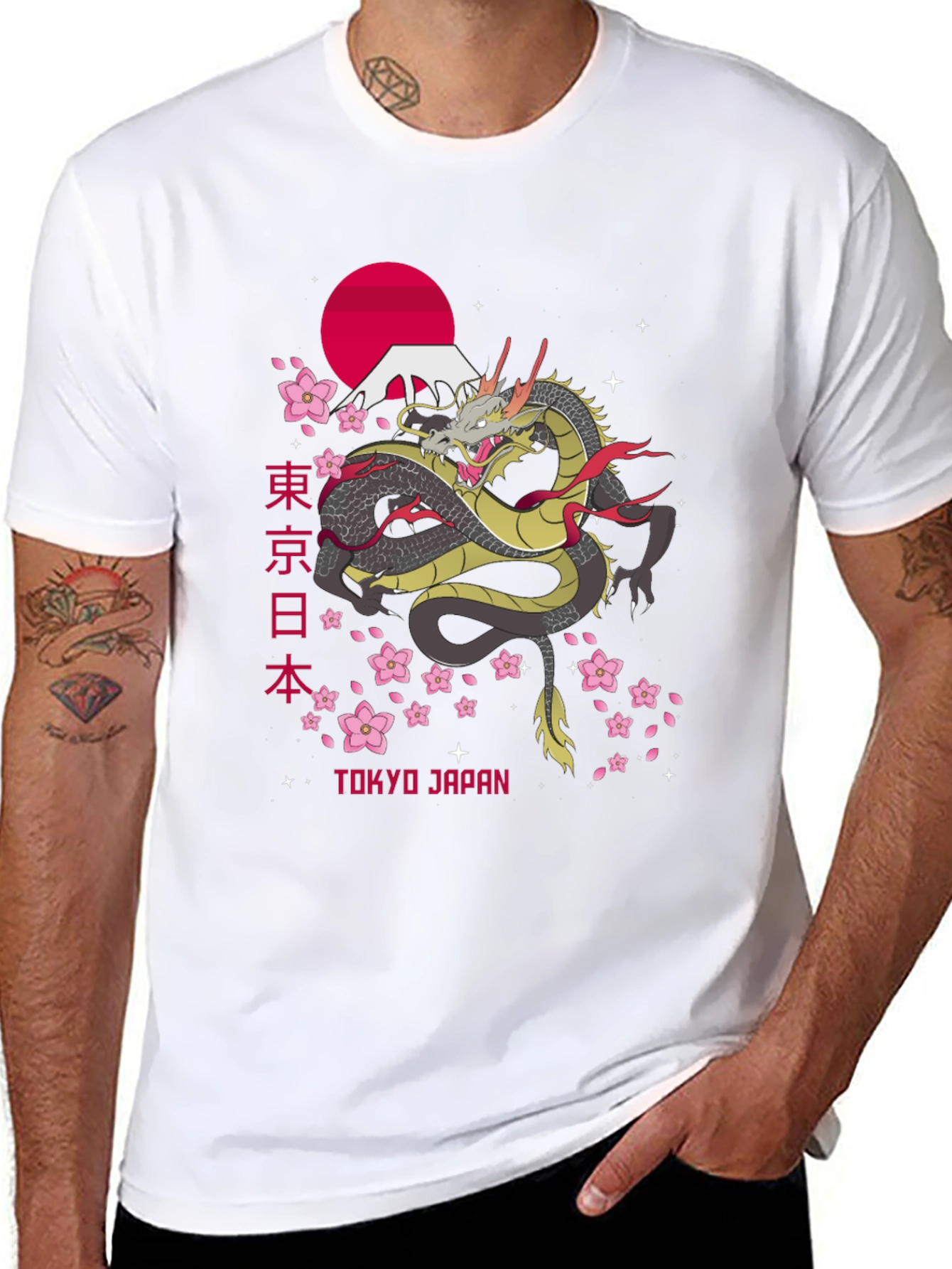 Tokyo Japan Dragon Graphic T-Shirt