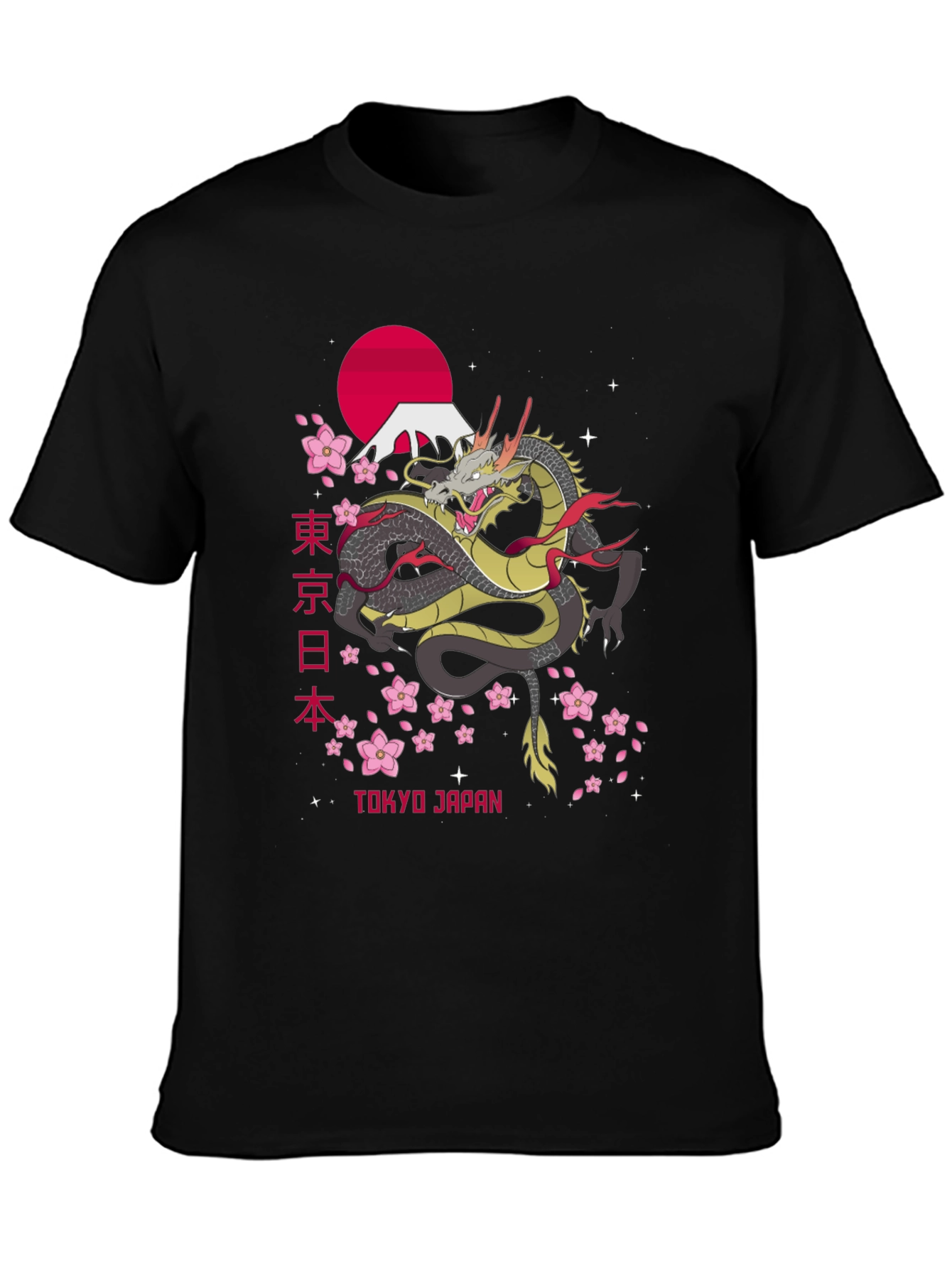 Tokyo Japan Dragon Graphic T-Shirt