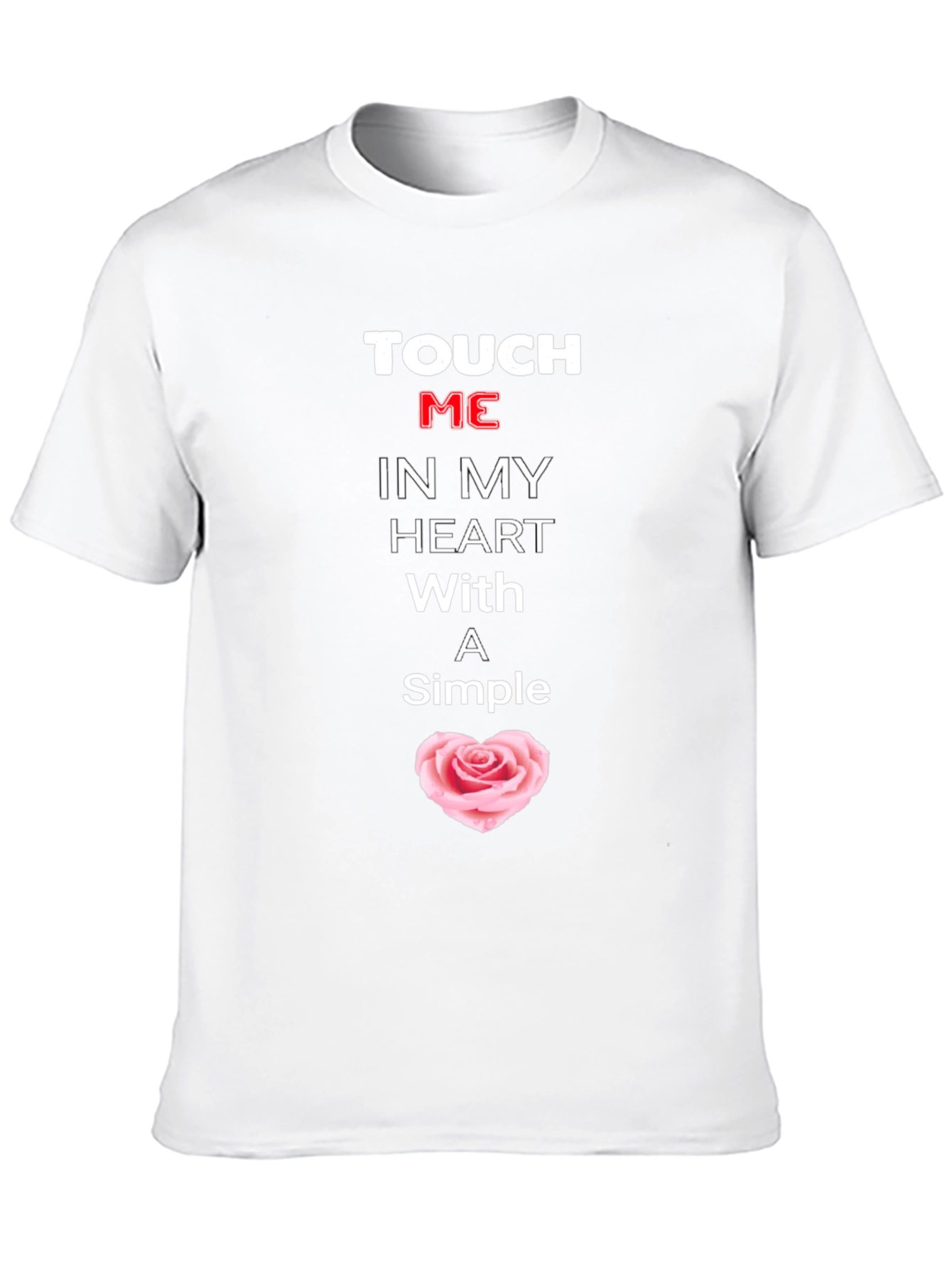 Touch Me Heart Graphic Tee - Soft Cotton Blend