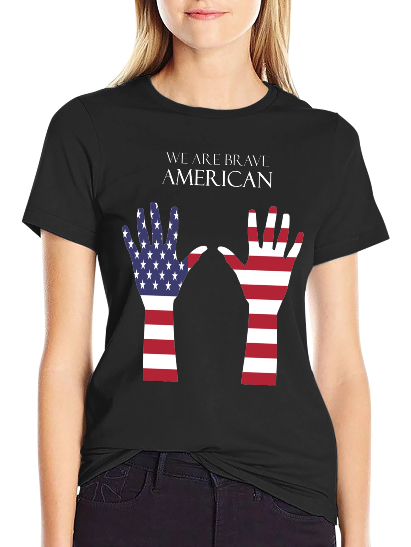 Brave American T-Shirt - Patriotic Design