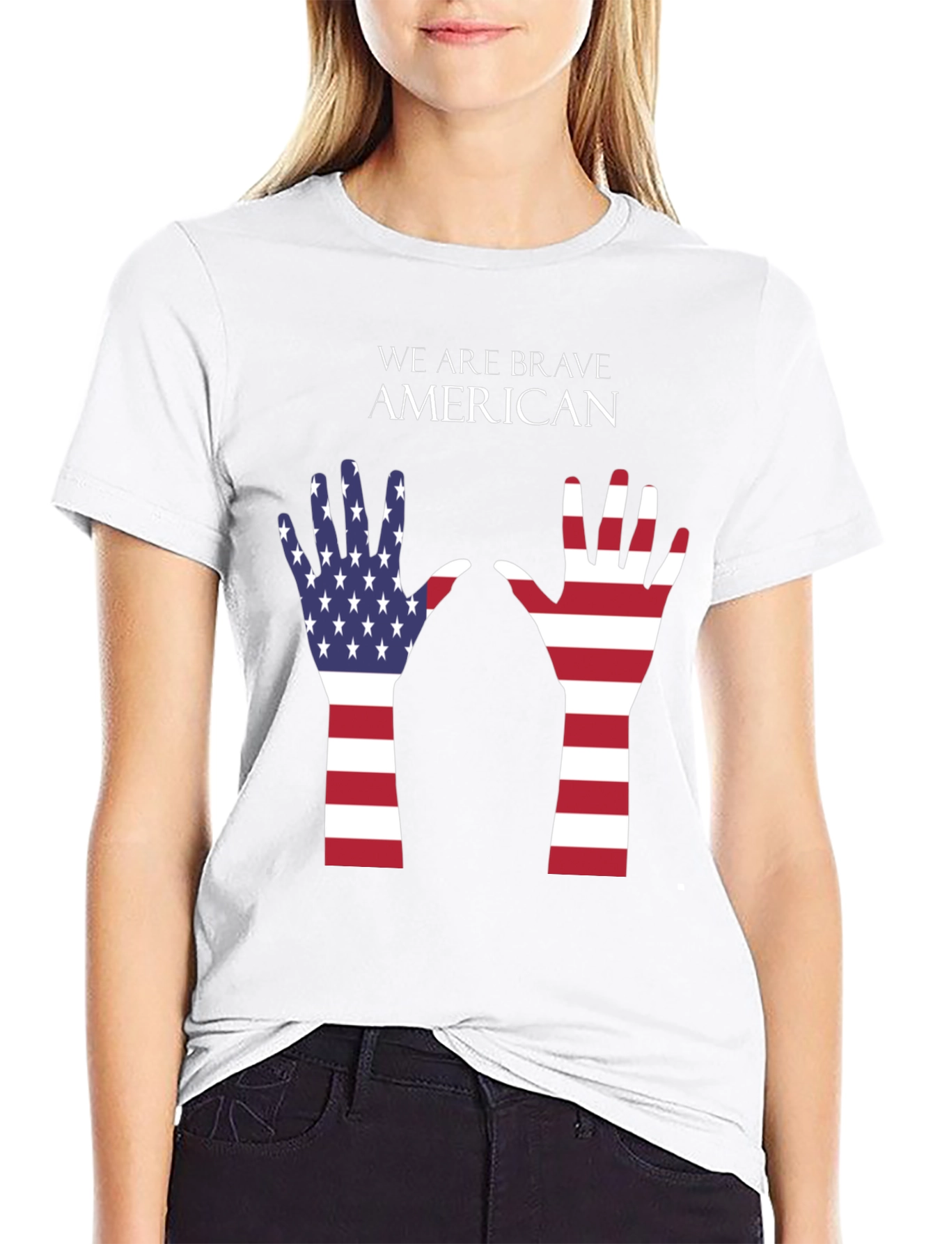 Brave American T-Shirt - Patriotic Design