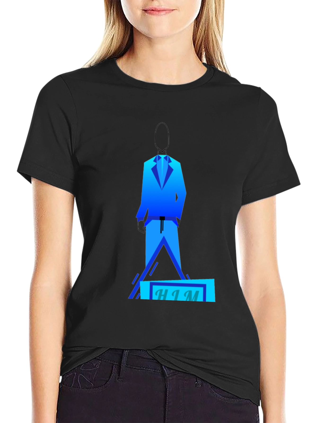 Geometric HIM Graphic Tee - Modern Design