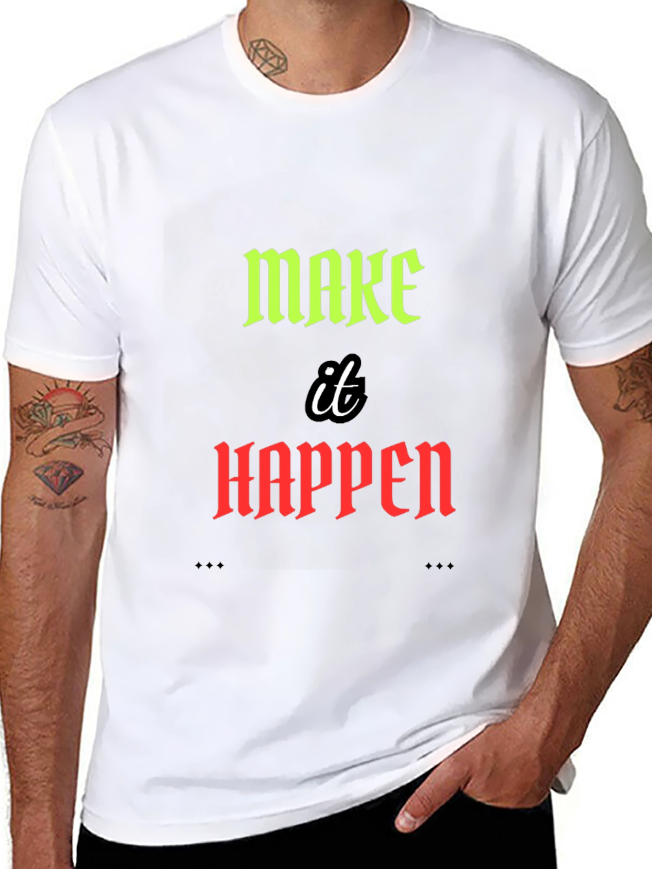 Make it Happen Graphic Tee - Motivational Design