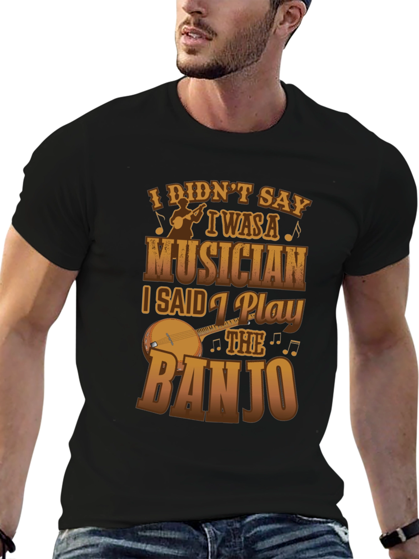 Banjo Musician Graphic Tee