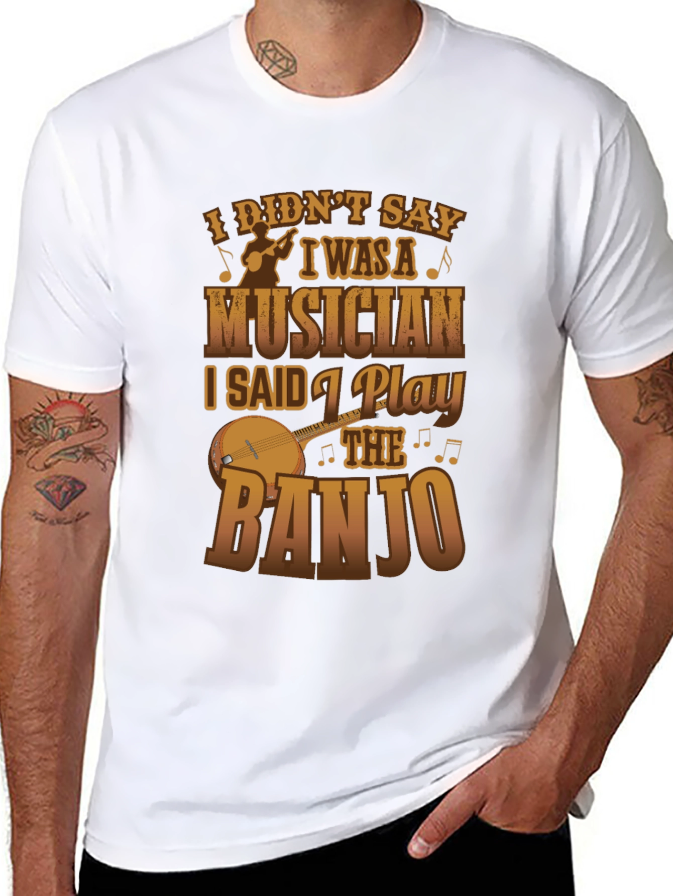 Banjo Musician Graphic Tee