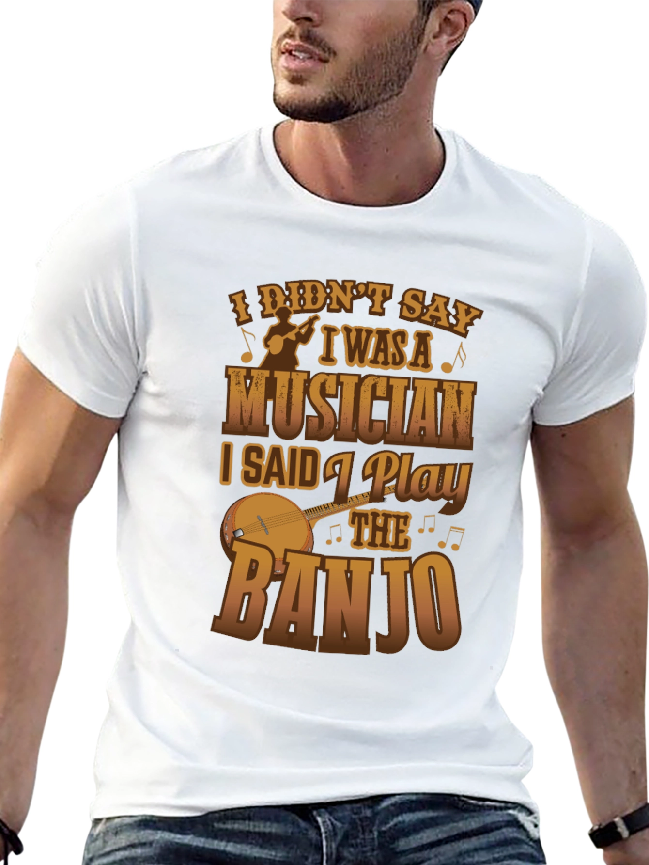 Banjo Musician Graphic Tee