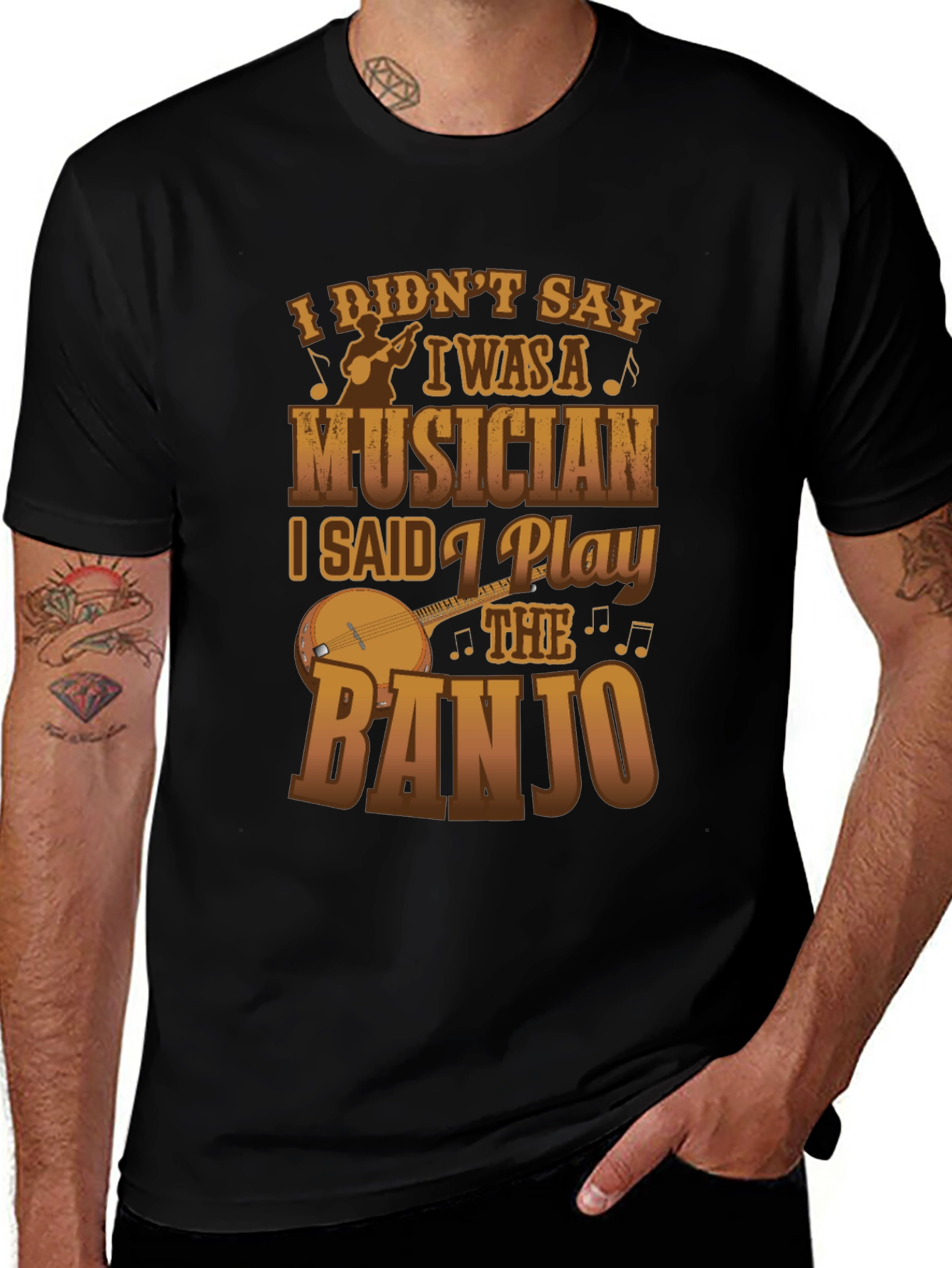 Banjo Musician Graphic Tee