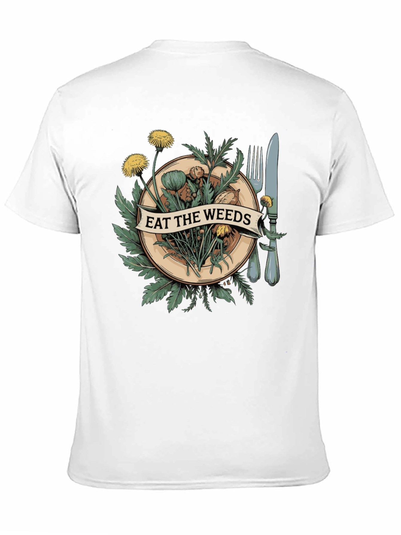 Eat The Weeds Graphic Tee - Unique Nature Shirt