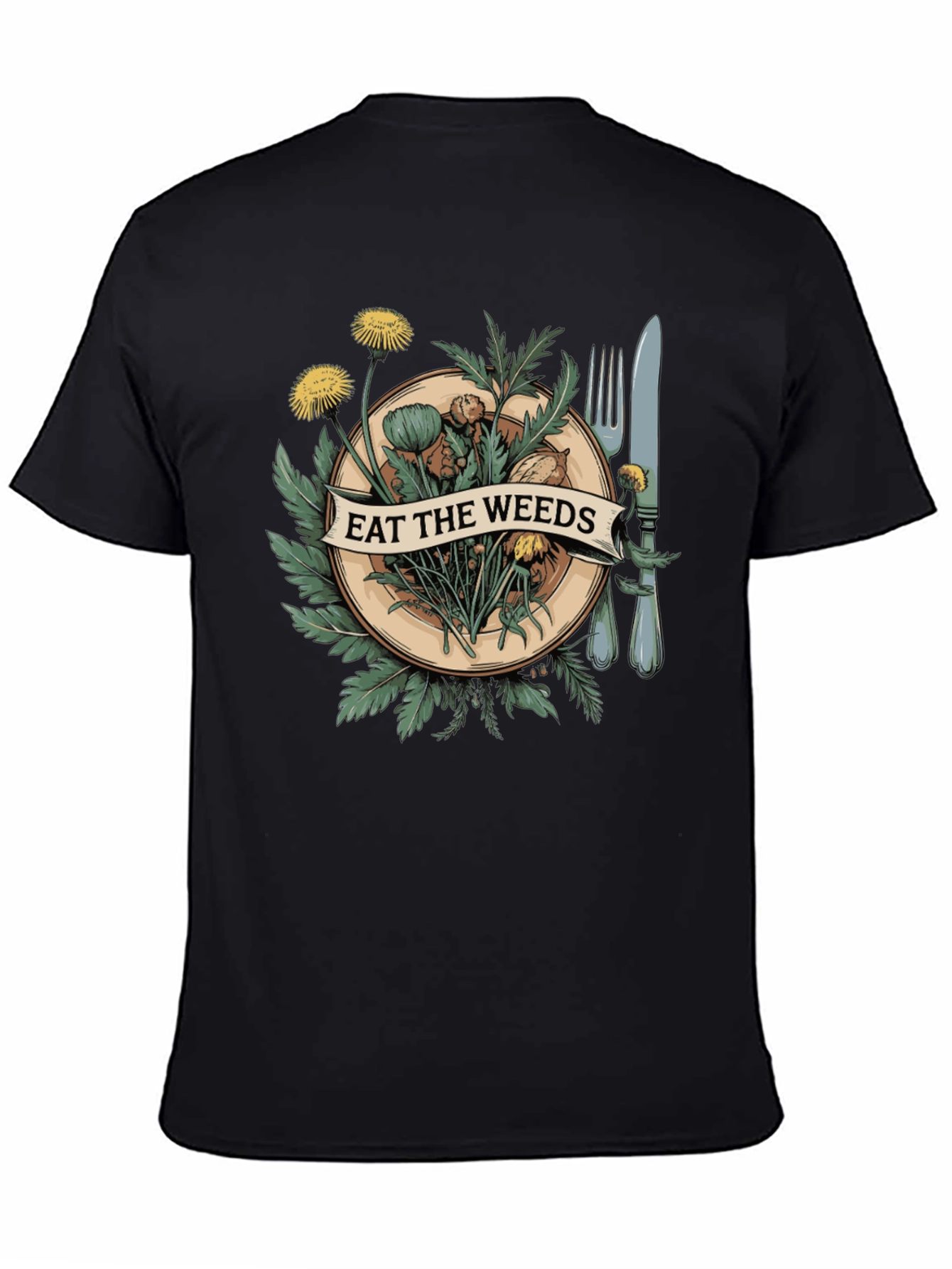 Eat The Weeds Graphic Tee - Unique Nature Shirt