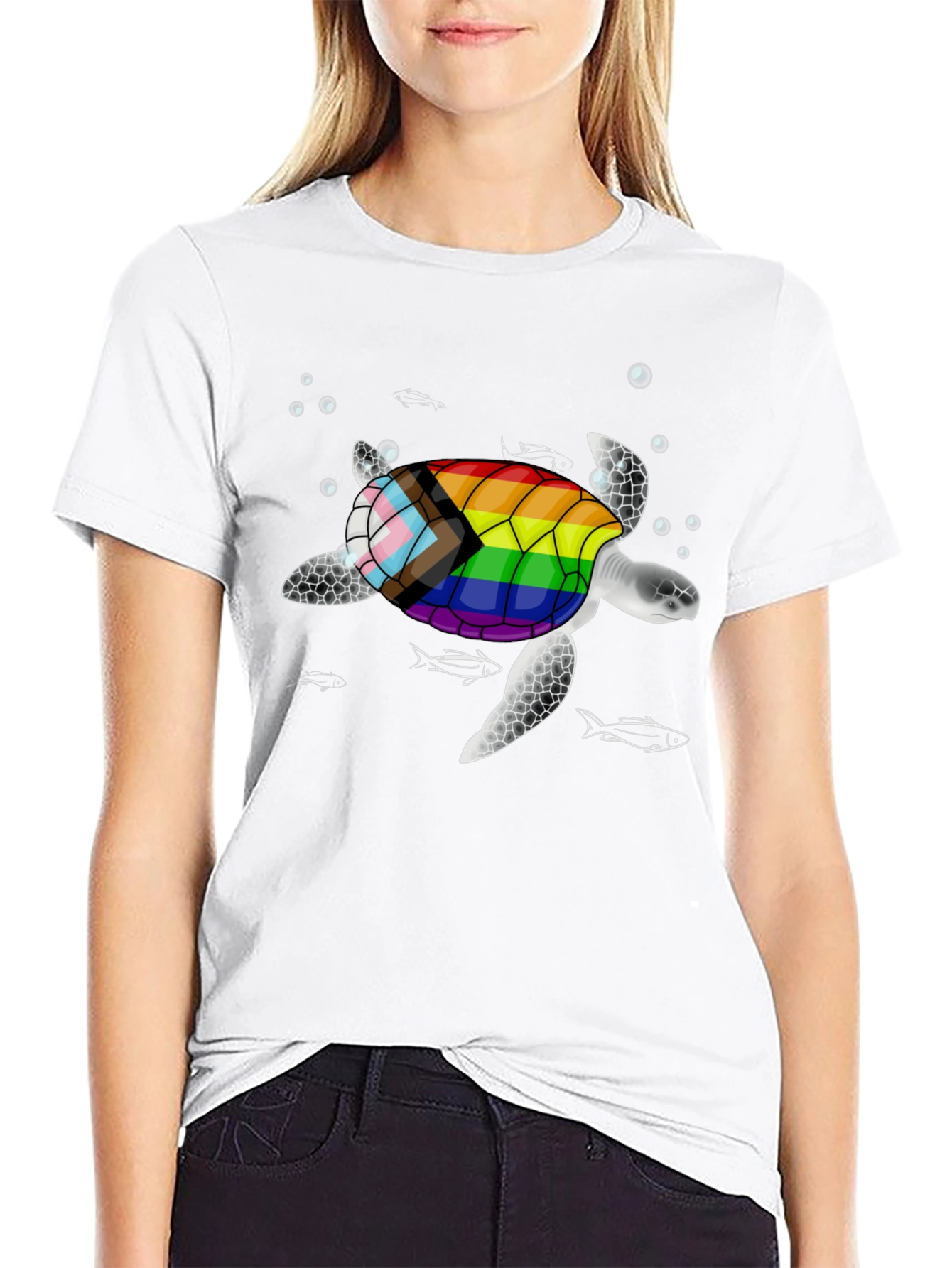 LGBT Pride Turtle Graphic T-Shirt